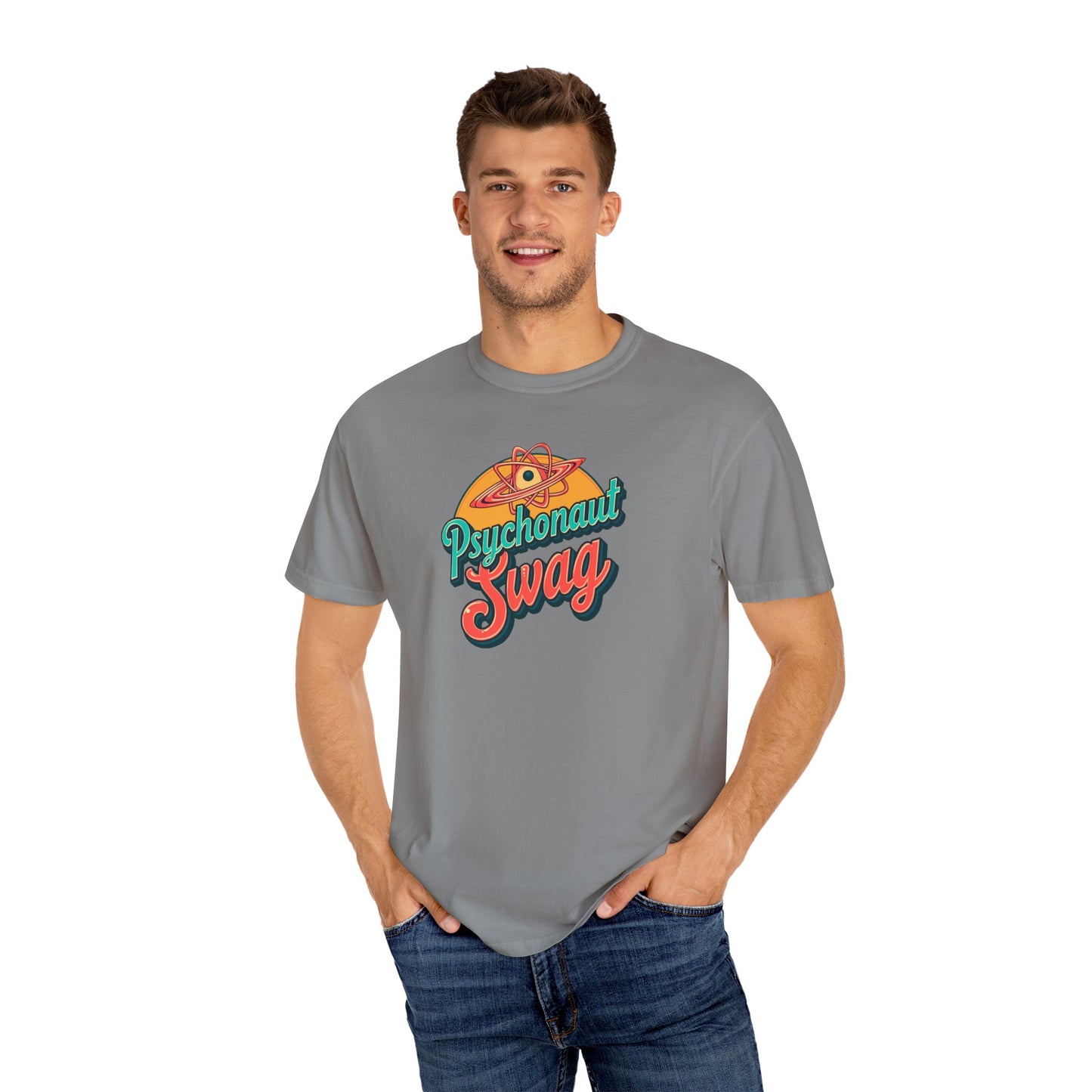 Psychonaut Swag, Atom tee shirt, Psychedelic T-Shirt | Retro Psychonaut Swag Tee | Unique Gift for Festival Lovers, Casual Wear, Art Enthusiasts, Unisex Apparel