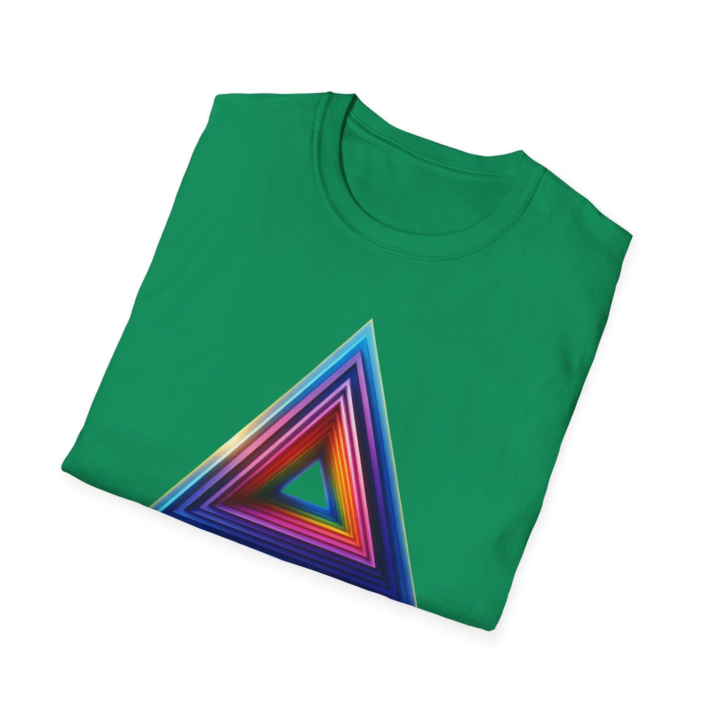 Triangle Rainbow, Unisex Softstyle T-Shirt - Psychonaut Swag