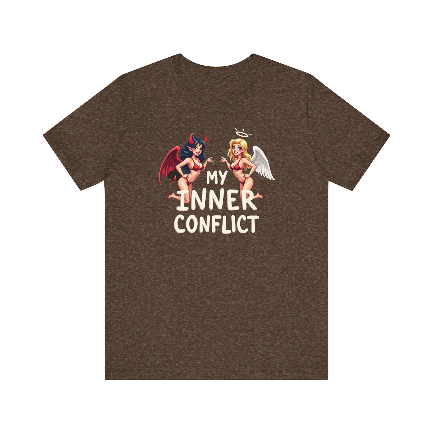 My Inner Conflict, Graphic Tee, Casual Wear, Halloween Gift, Unisex Shirt, Fashion Statement, Unique Style - Psychonaut Swag
