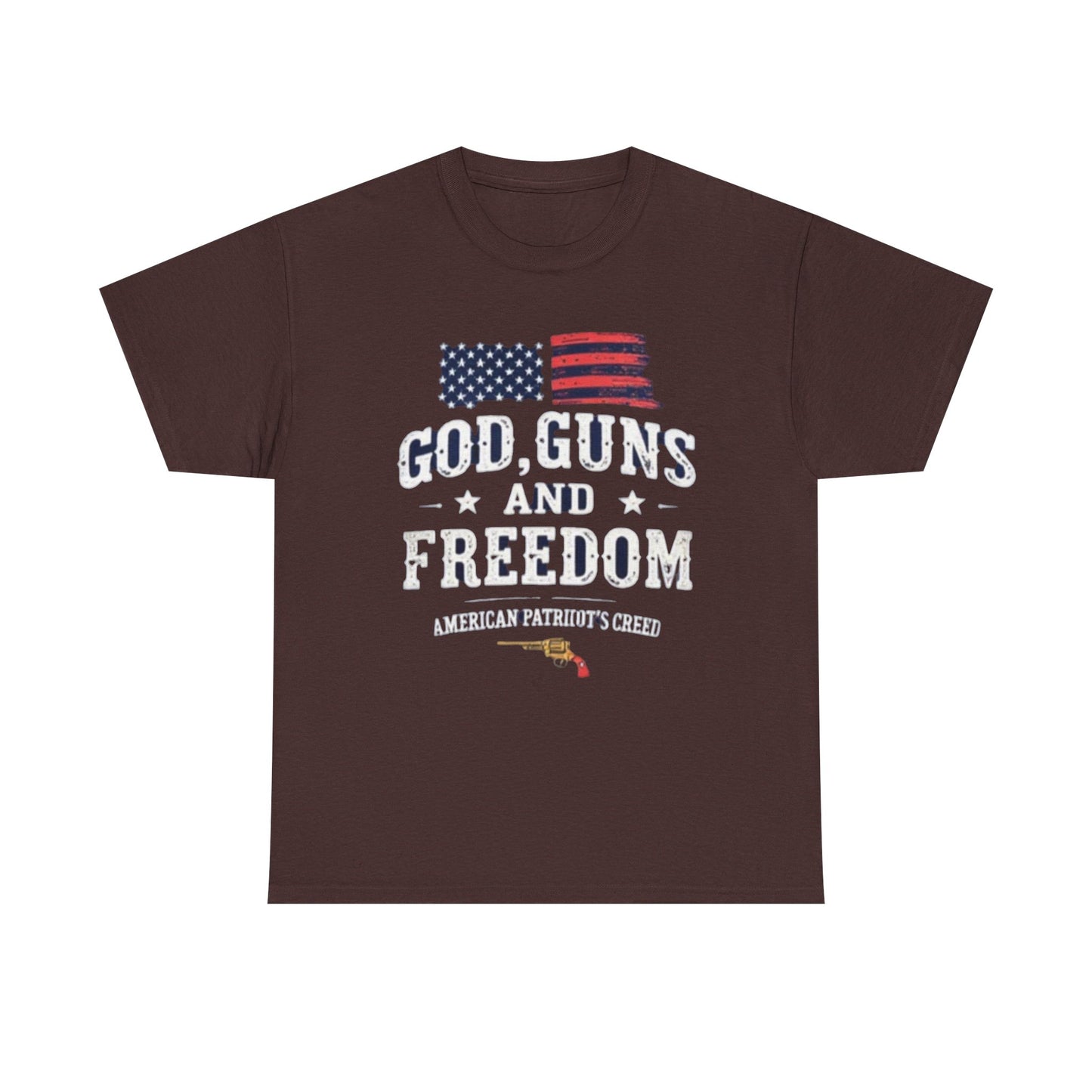 God, Guns, and Freedom American Patriot's Creed Shirt - Psychonaut Swag