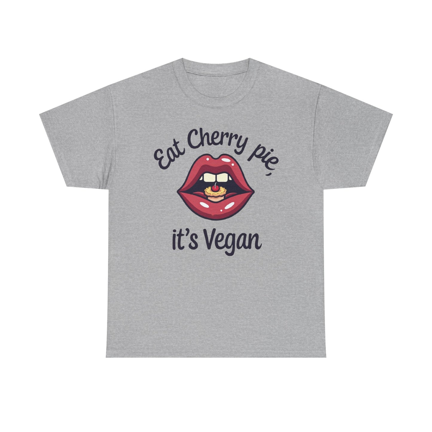 Vegan Cherry Pie Graphic Tee for Food Lovers - Psychonaut Swag