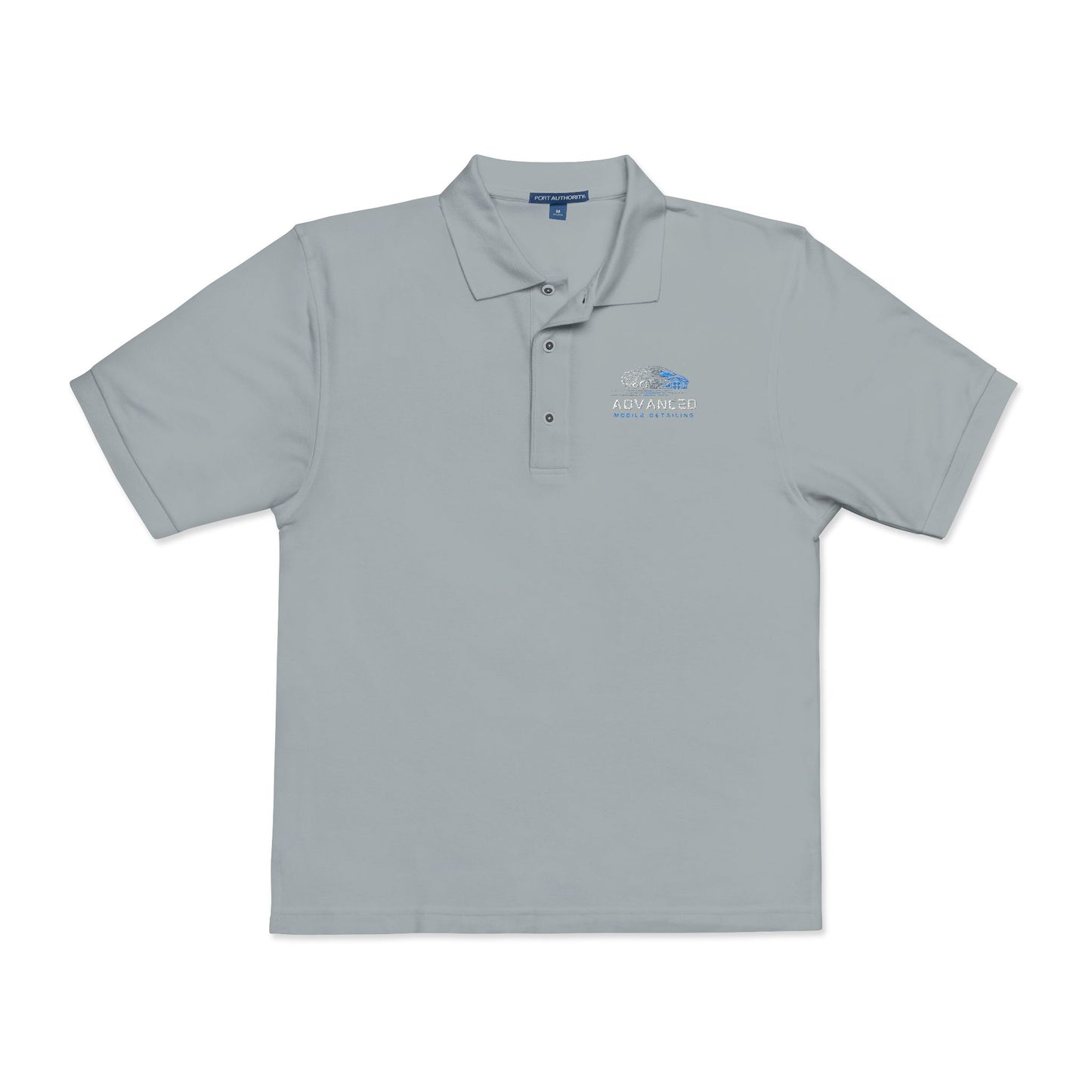 Advanced Mobile, Unisex Polo Shirt with Embroidery, Casual Wear, Gift for Dad, Customizable Shirt, Summer Wardrobe Essential