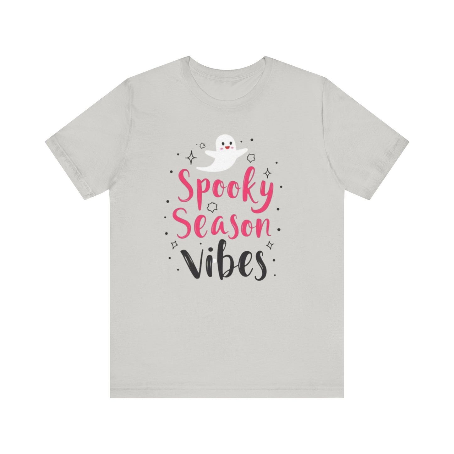 Spooky Season Vibes Tee, Halloween T-Shirt, Unisex Ghost Shirt, Cute Fall Apparel, Casual Halloween Outfit, Halloween Gift