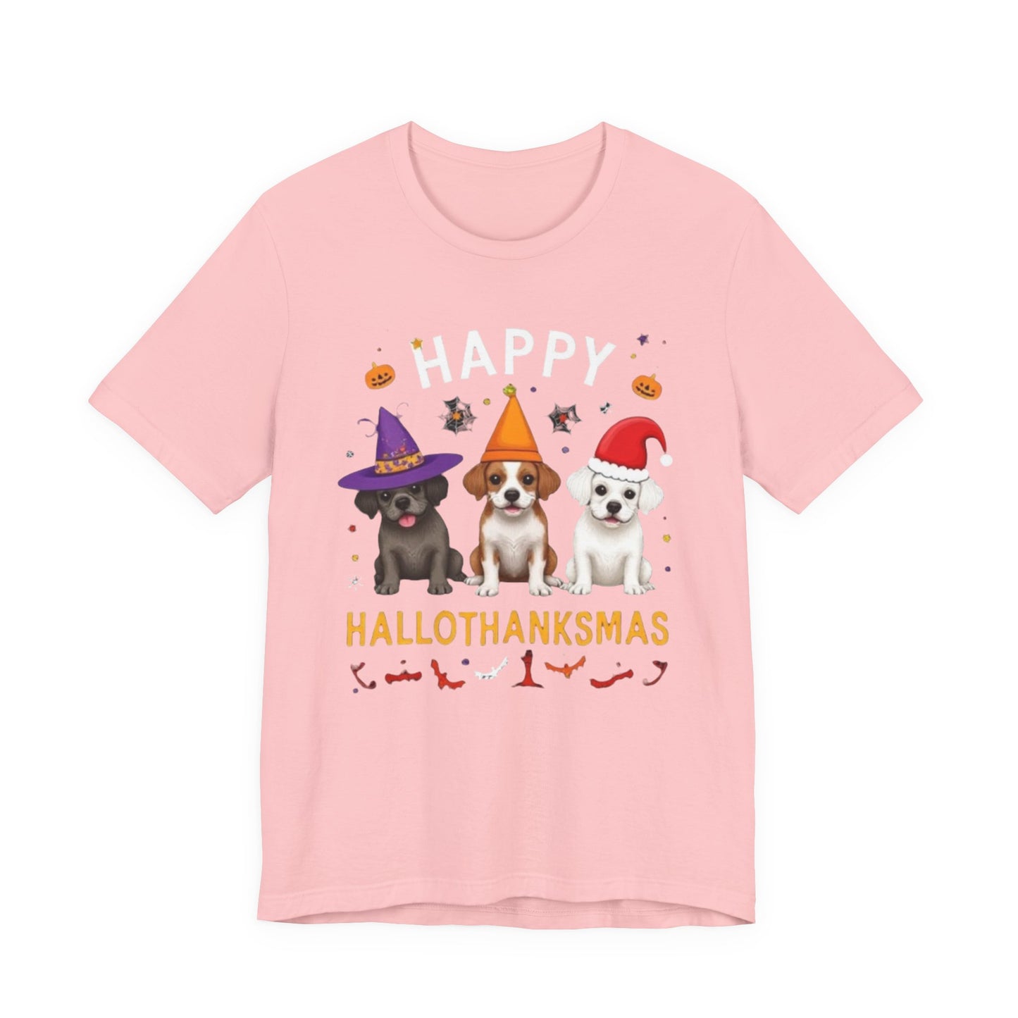 Holiday Trifecta tee, Funny Halloween T-Shirt for Parties, Unisex Short Sleeve Tee, Spooky Holiday Apparel, Gift for Halloween Lovers