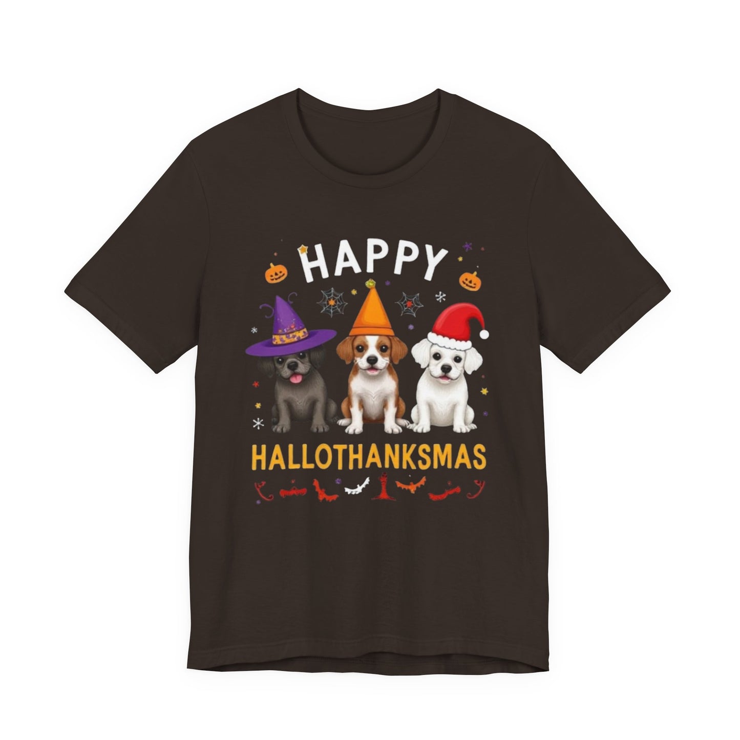 Holiday Trifecta tee, Funny Halloween T-Shirt for Parties, Unisex Short Sleeve Tee, Spooky Holiday Apparel, Gift for Halloween Lovers