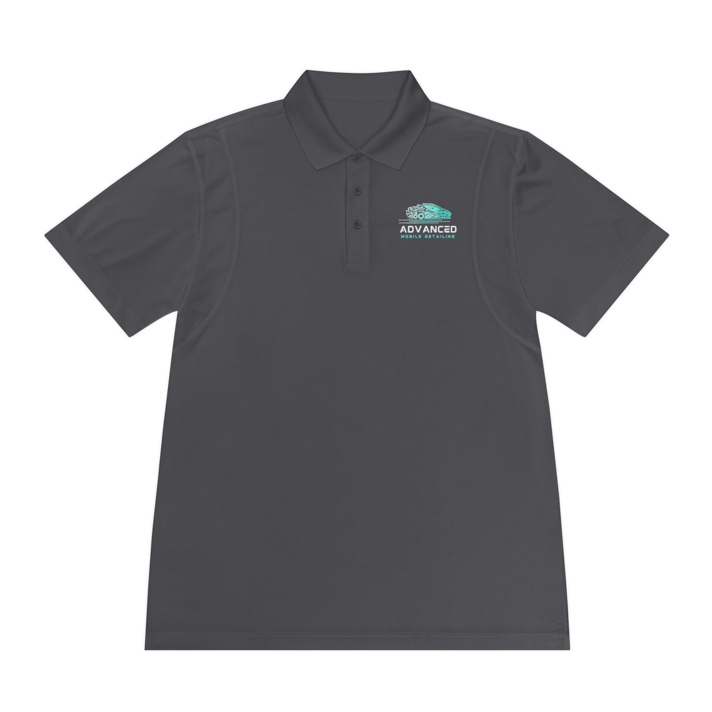Advanced Mobile, Men's Sport Polo Shirt, Activewear, Casual Dress Shirt for Men, Perfect for Outdoor Activities, Golf, and Everyday Wear