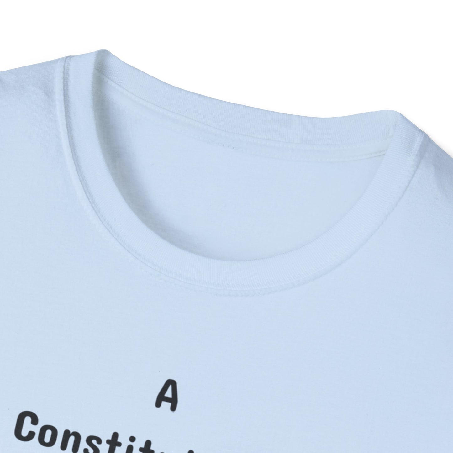 Constitutional Crisis of Fraud, Unisex Softstyle T-Shirt - Psychonaut Swag