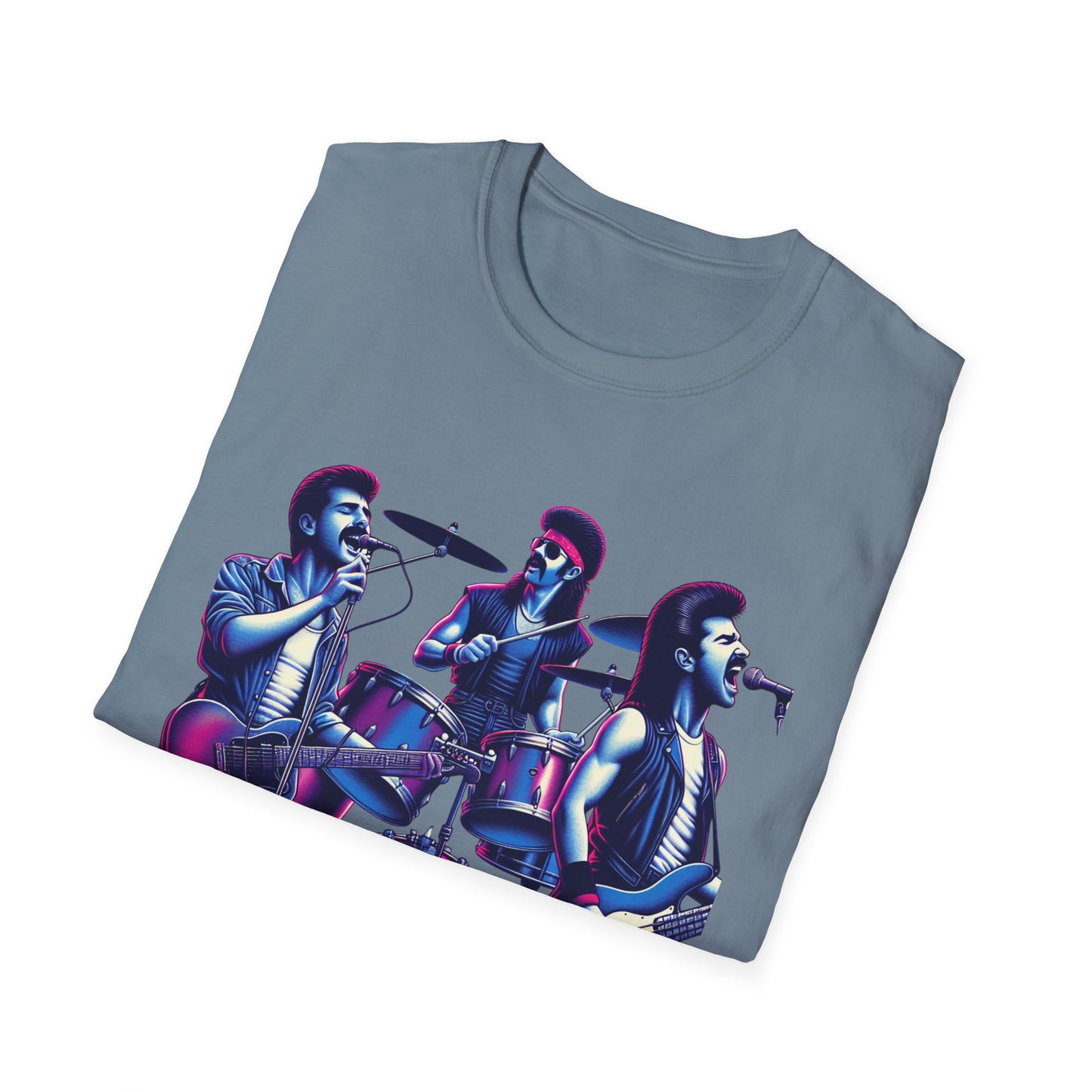 The Kentucky Waterfall, Retro Music Band Unisex Softstyle T-Shirt - Perfect for Concerts and Festivals - Psychonaut Swag