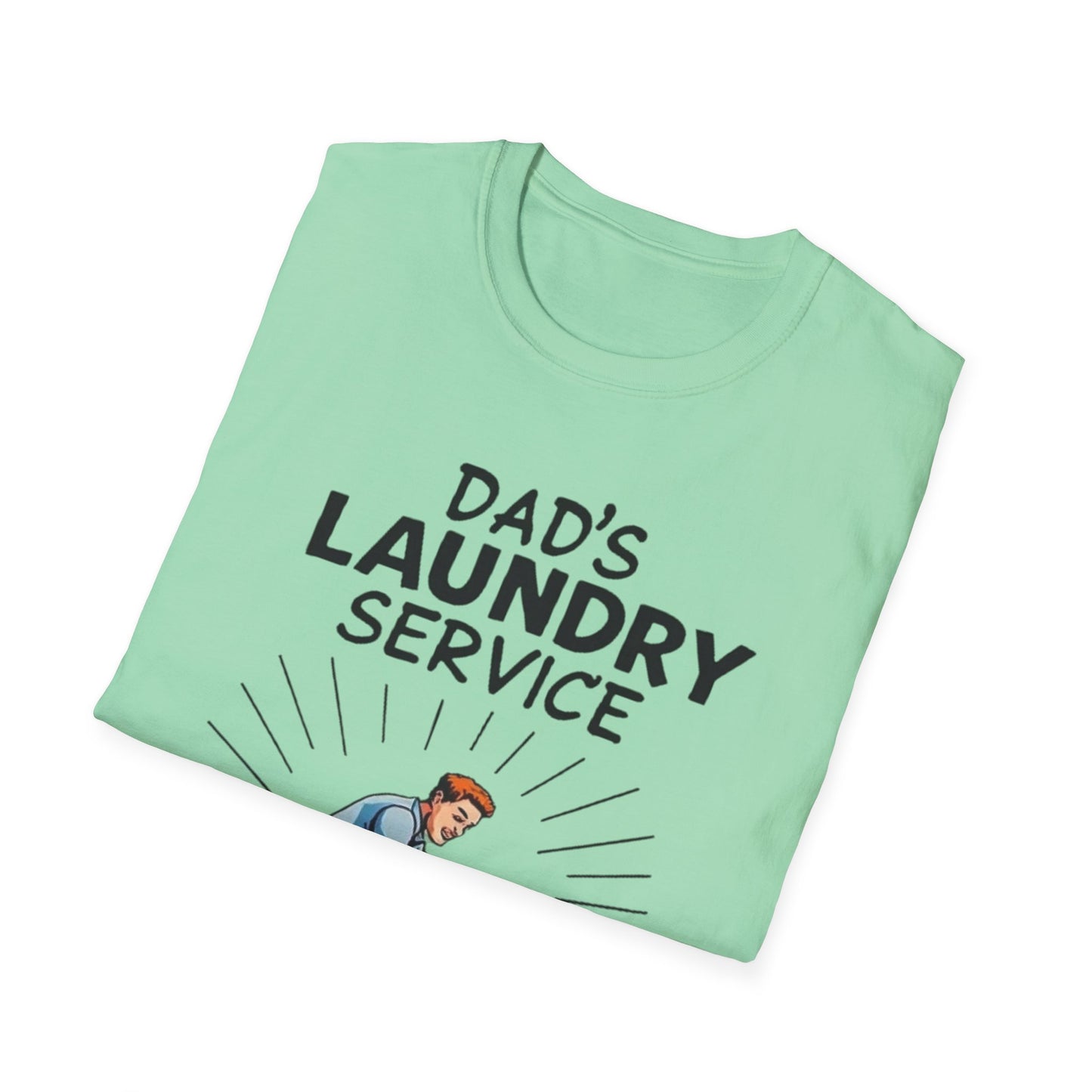 Dad's Laundry Service T-Shirt, Funny Gift for Dads, Unisex Humor Tee, Laundry Day Shirt, Father's Day Gift, Everyday Wear - Psychonaut Swag