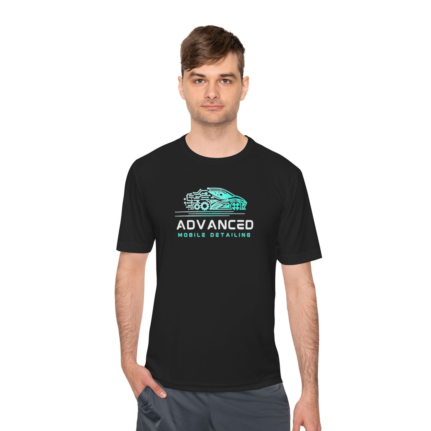 Mobile Detailing, Moisture Wicking Tee for Car Enthusiasts, Active Lifestyle Shirt, Advanced Mobile Detailing Tee, Sportswear Gift for Him, Fitness Apparel