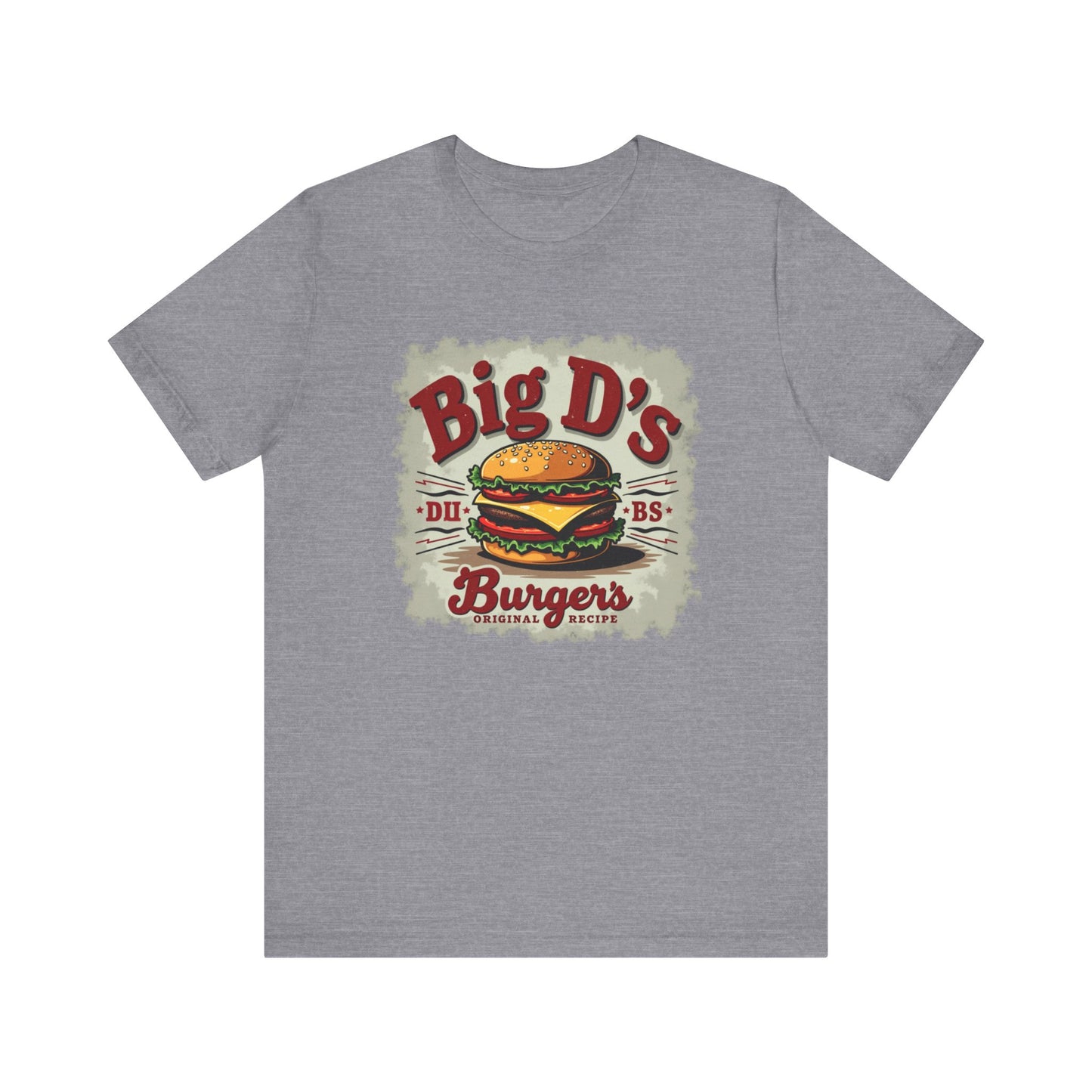 Big D's Burgers Unisex Jersey Tee - Fun Foodie Shirt, Casual Wear, Burger Lover Gift, Retro Fast Food T-Shirt, Summer BBQ Fashion - Psychonaut Swag