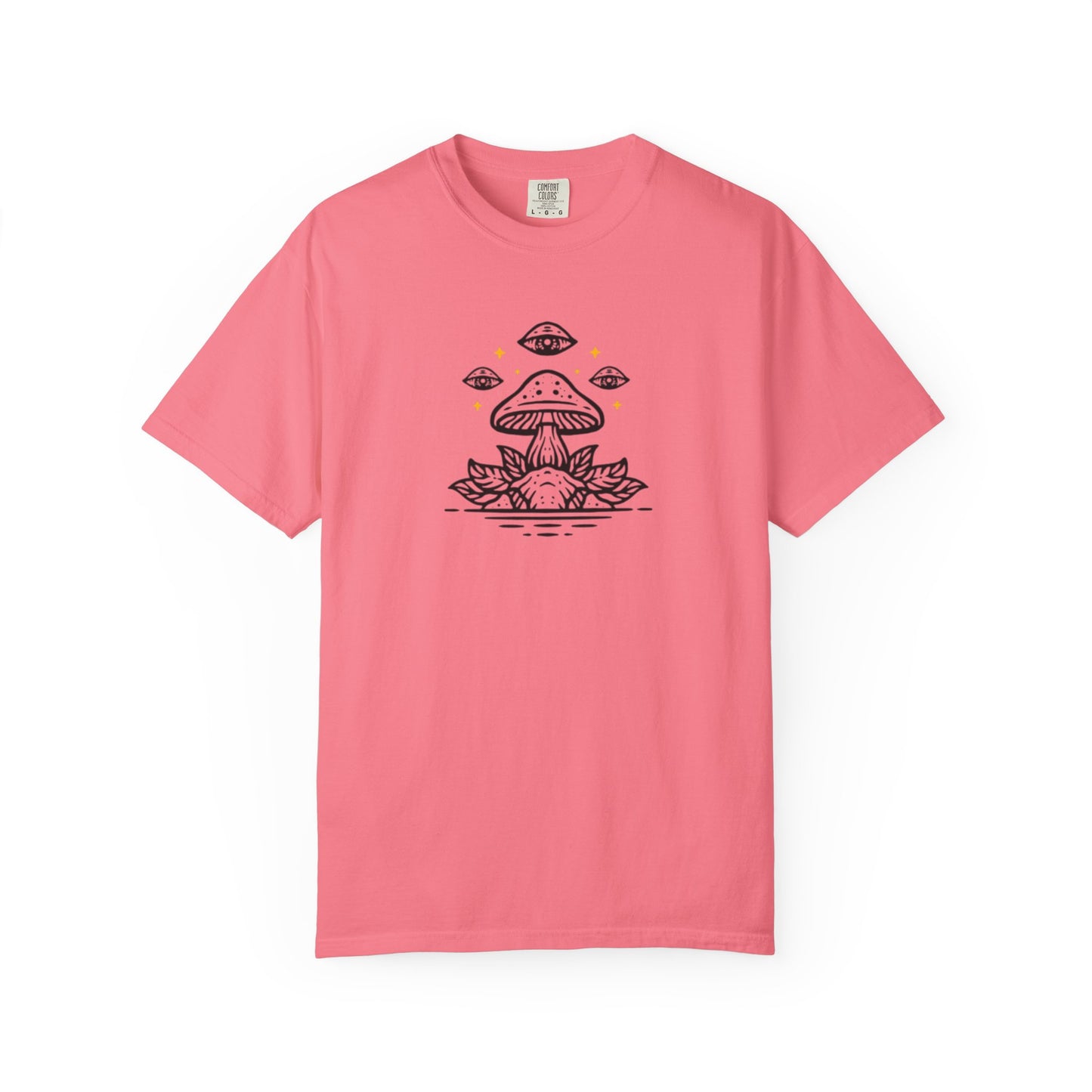 Mushroom Gift from Visitors, Unisex Garment-Dyed T-shirt - Psychonaut Swag