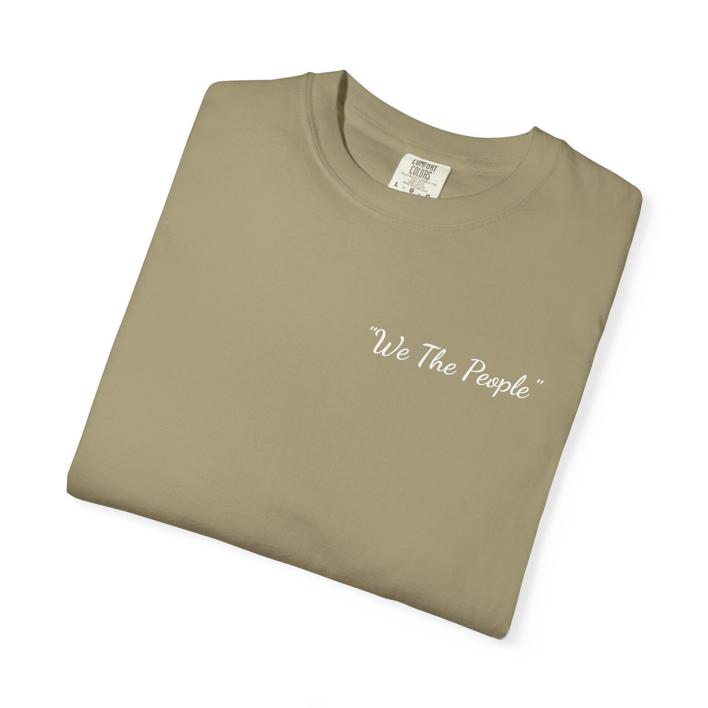 We the People/flag, Unisex Garment-Dyed T-shirt - Psychonaut Swag