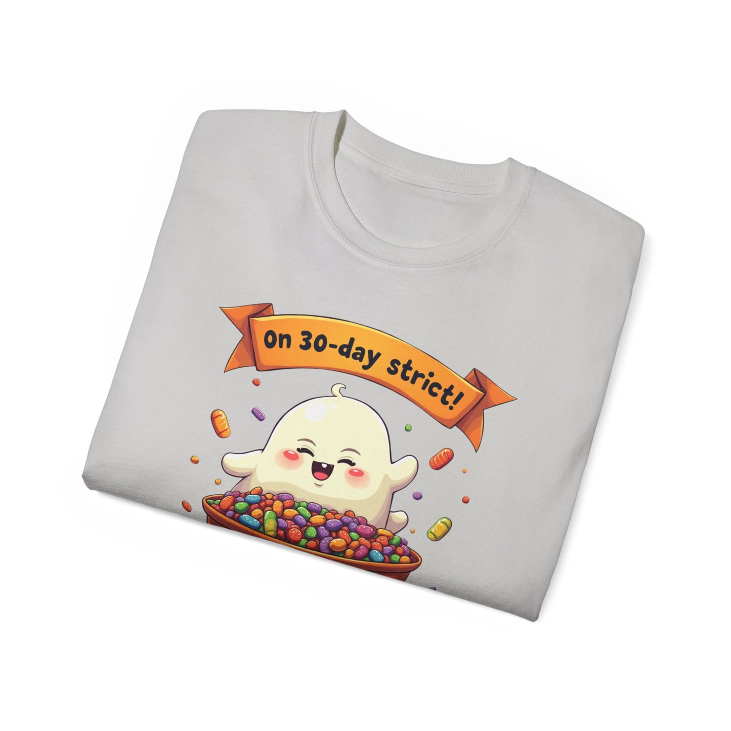 Funny Halloween Diet, Unisex Tee, Cute Ghost Humor Shirt, Gift for Halloween Lovers, Halloween Diet T-Shirt, Spooky Season Apparel