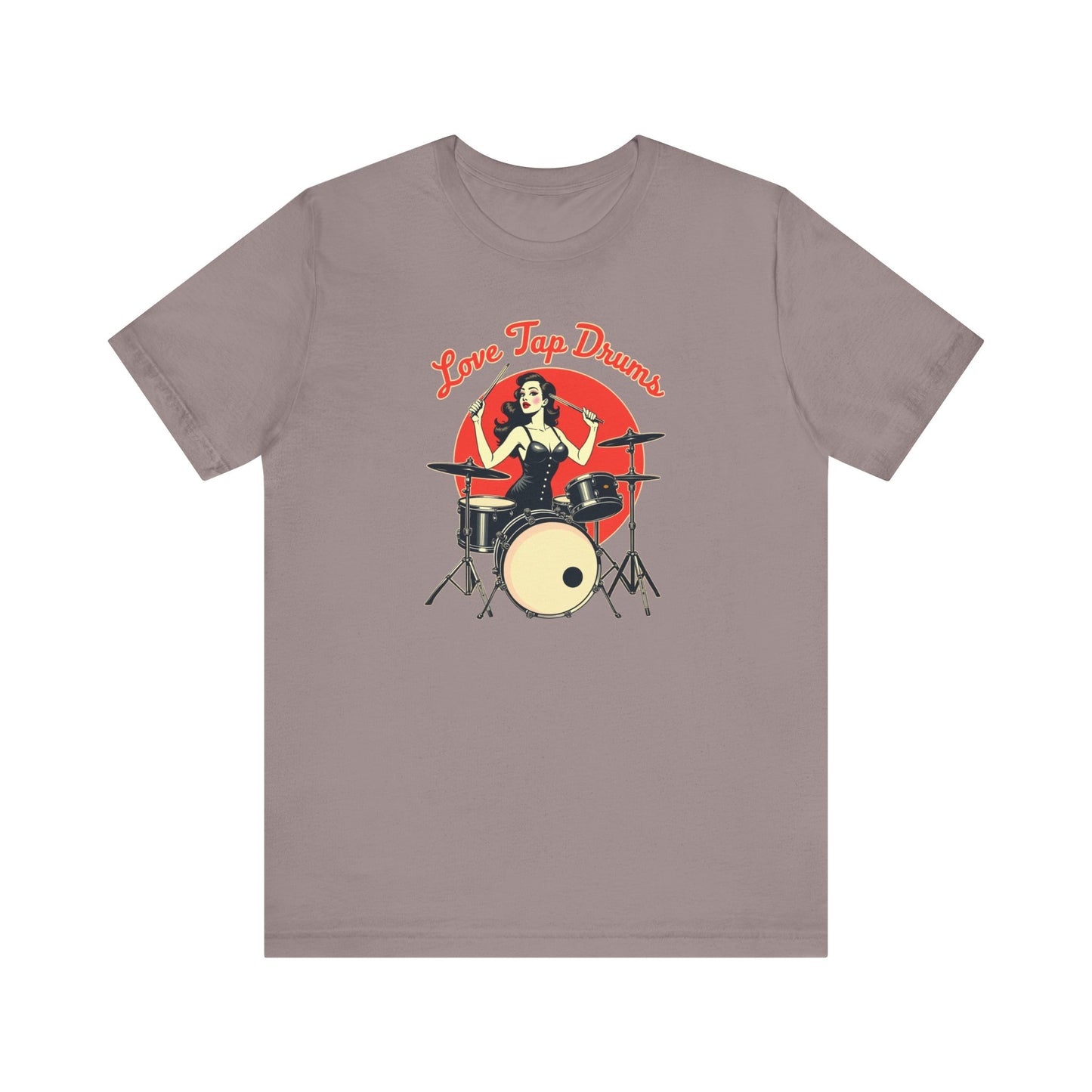 Love Tap Drums, Drummer Tee - Perfect for Music Lovers, Band Merch, Gifts for Musicians, Concerts, Casual Wear, Love Tap Drums - Psychonaut Swag