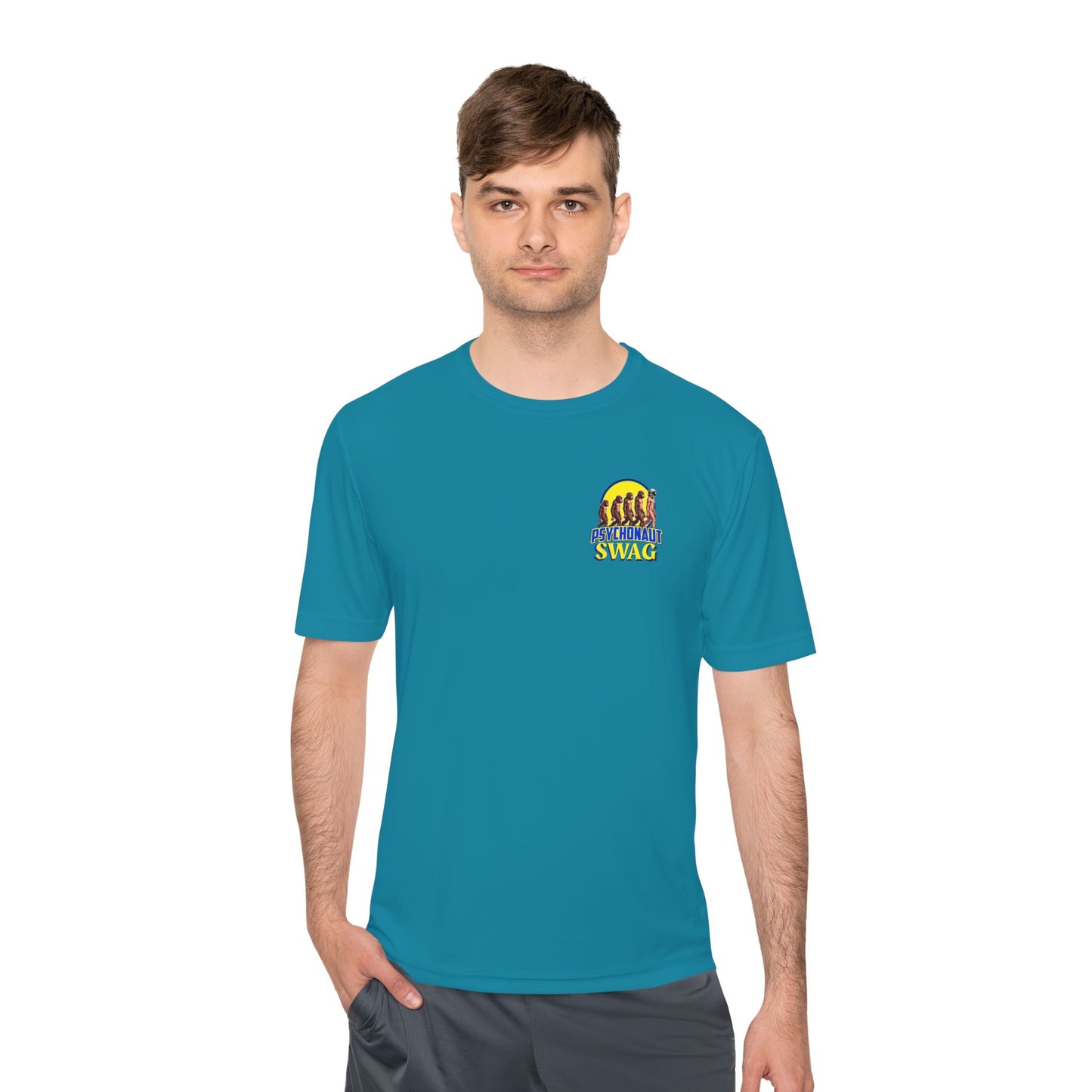 Psychonaut Swag, Small Biz, Unisex Moisture Wicking Tee, Workout Shirt, Gift for Car Enthusiasts, Casual Wear, Summer Activewear