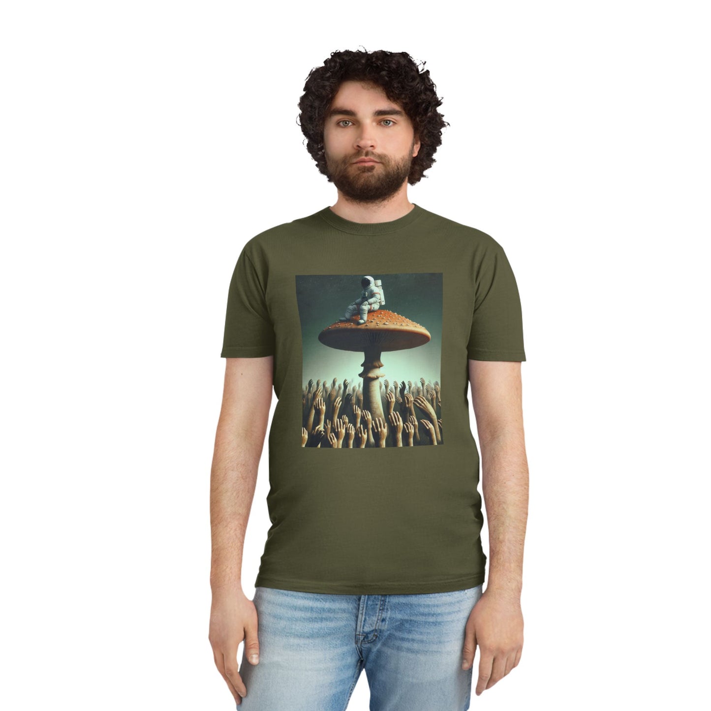 T-Shirt Psychedelic Explorer Unisex Faded Shirt - Psychonaut Swag