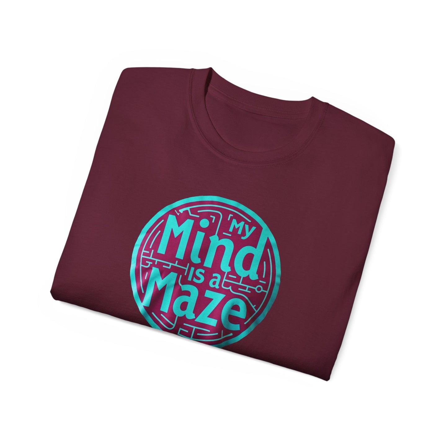 Mind is a Maze Unisex Ultra Cotton Tee - Creative and Thoughtful Shirt - Psychonaut Swag