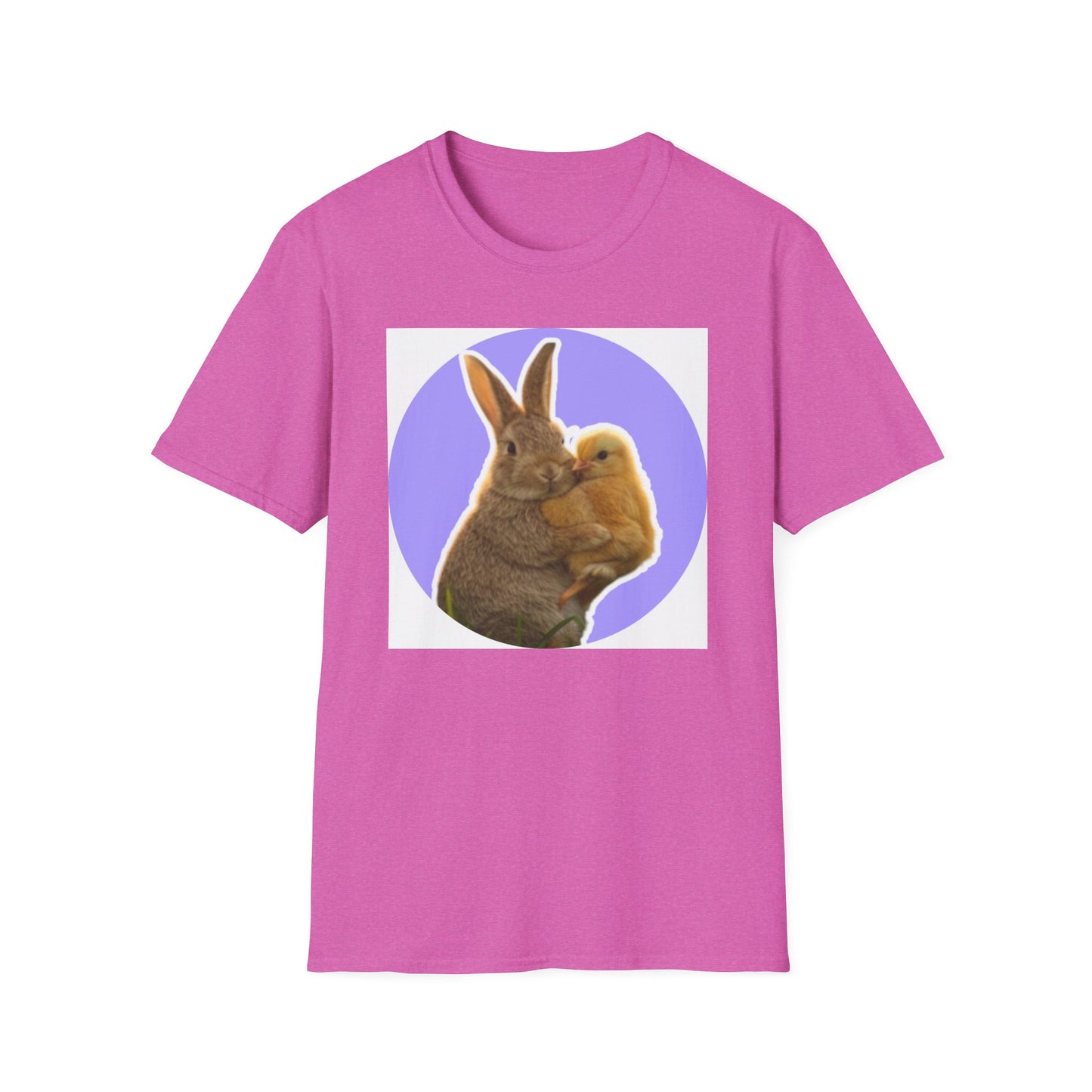 Easter Bunny and Chic, Unisex Softstyle T-Shirt
