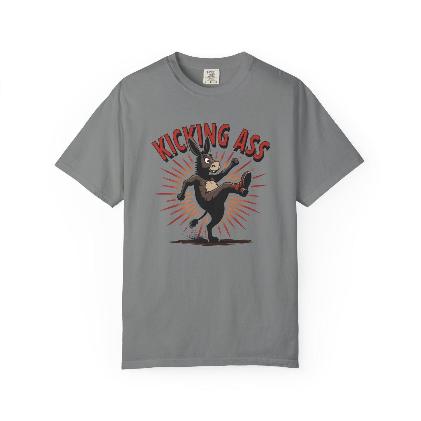 Kicking Donkey, Unisex T-Shirt | Funny Graphic Tee, Casual Wear, Humor Gift, Birthday Surprise, Motivational Apparel - Psychonaut Swag