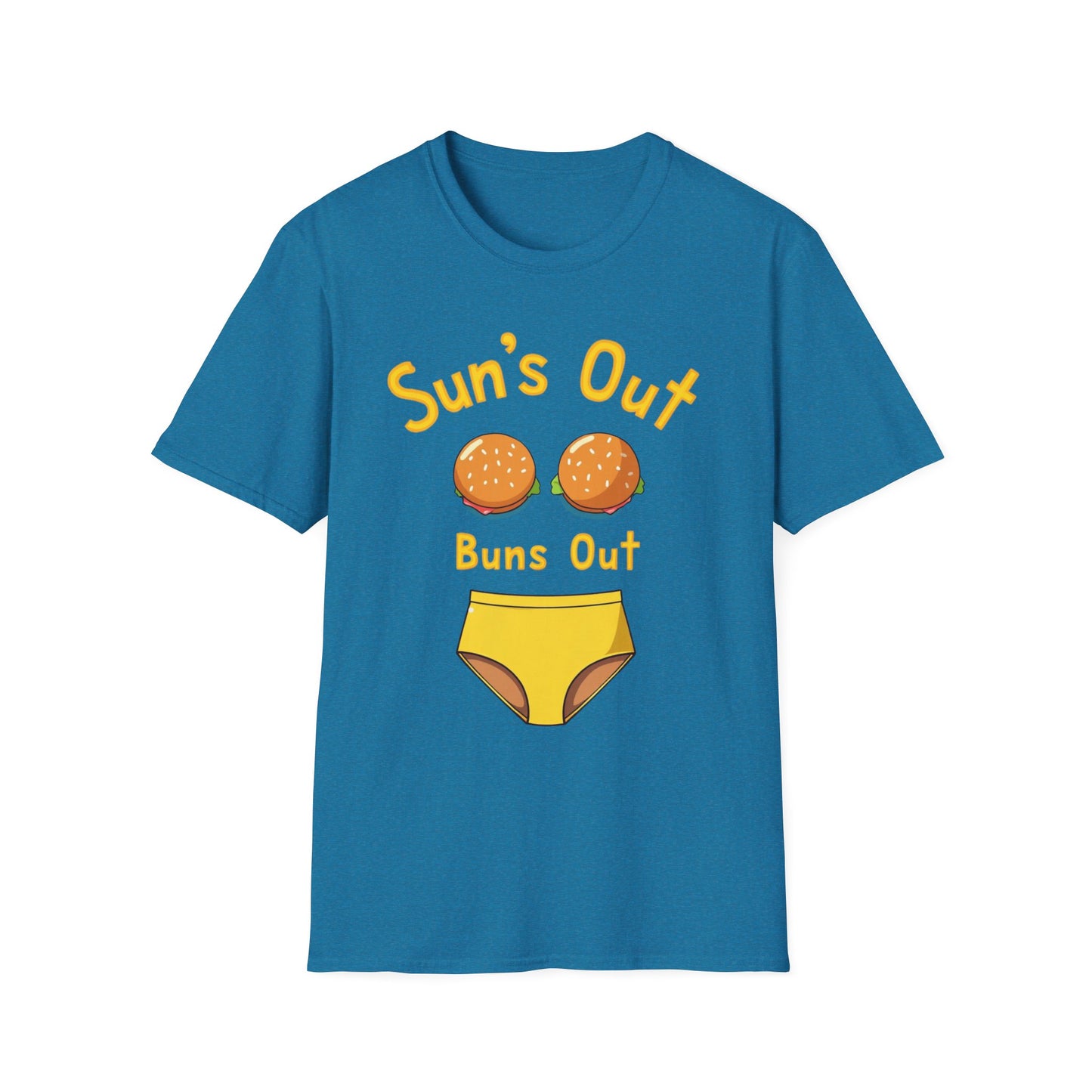 Sun's Out Buns Out, Sunny Vibes T-Shirt - Funny Summer Tee for Beach Days, BBQs, Pool Parties, Birthday Gifts, Vacation Wear - Psychonaut Swag