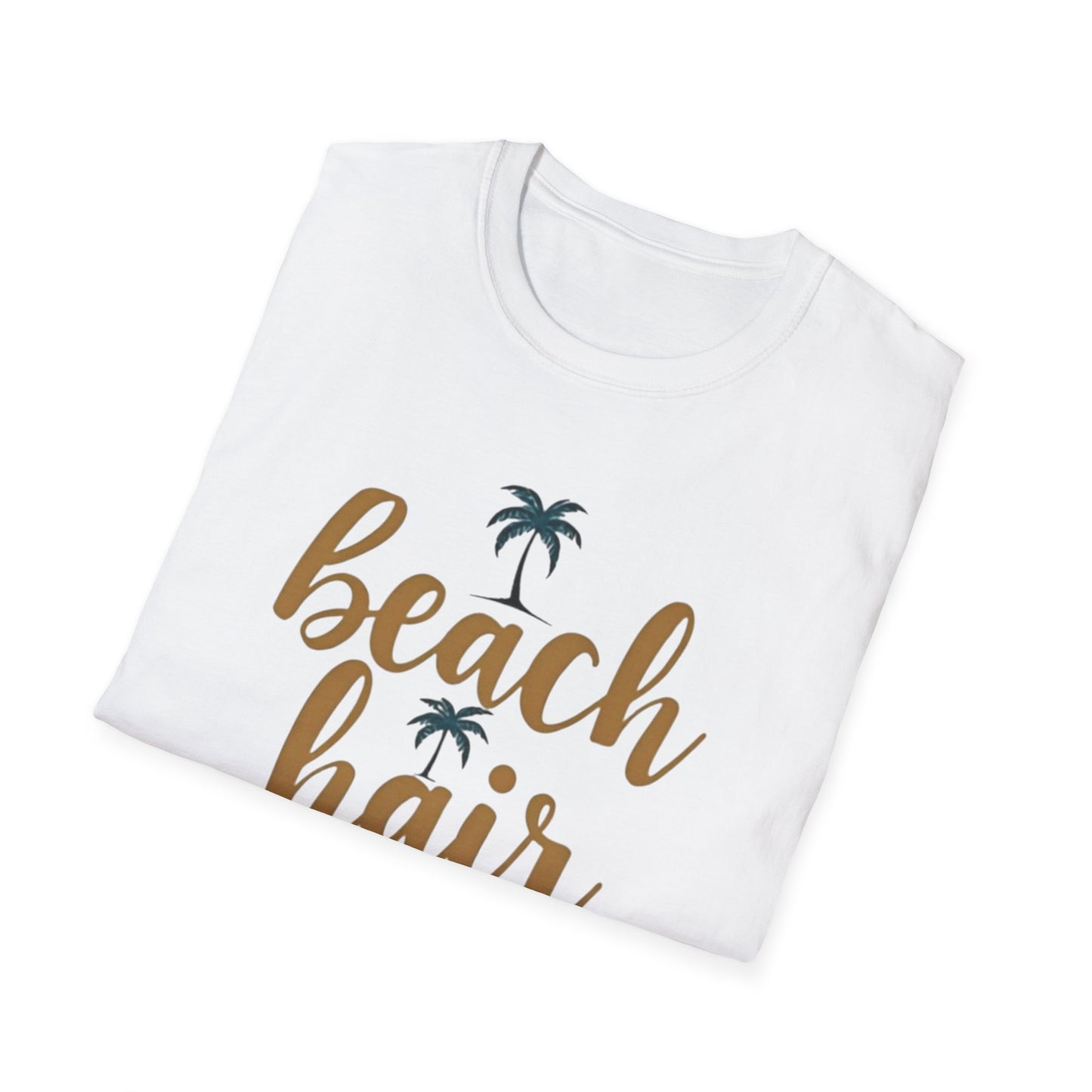Beach Hair Don't Care Unisex T-Shirt, Summer Vibe Tee, Casual Beachwear, Gift for Beach Lovers, Vacation Attire - Psychonaut Swag