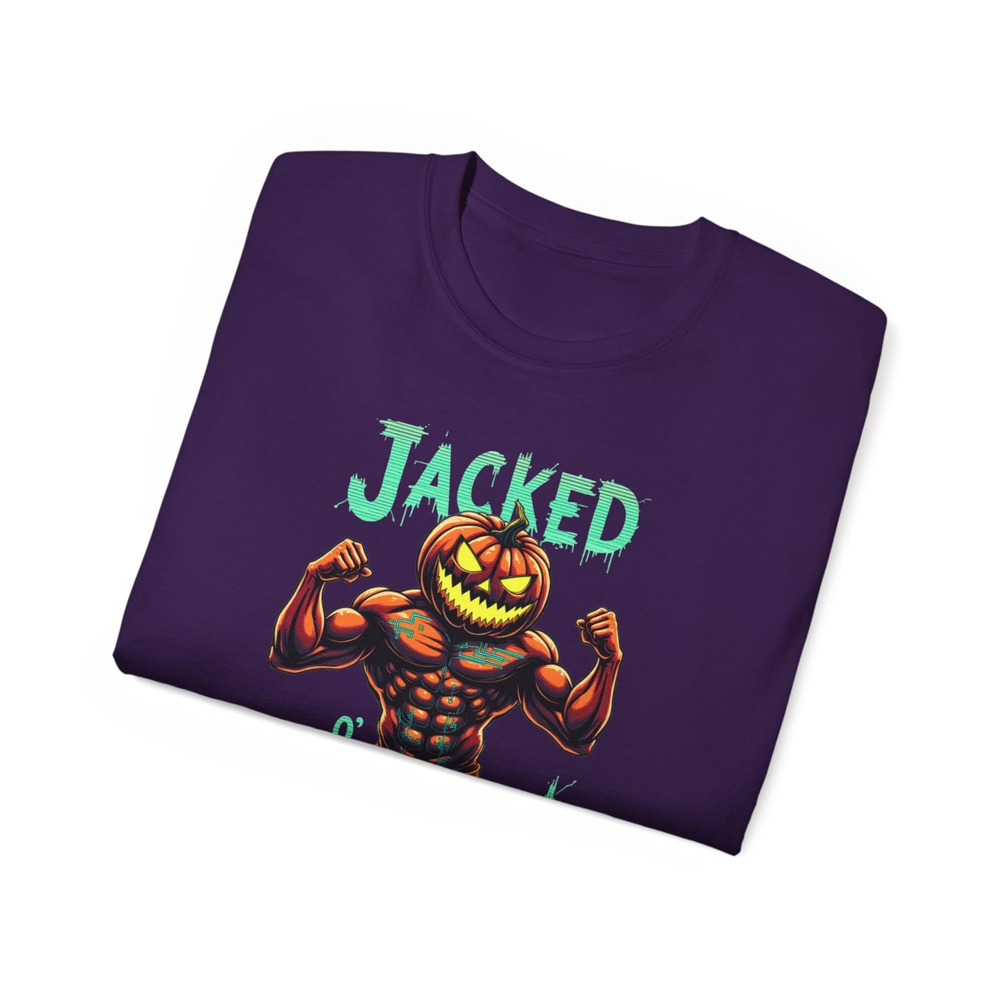Jacked Lantern Tee | Fun Halloween T-Shirt, Pumpkin Costume Tee, Men's Halloween Shirt, Unisex Graphic Tee, Autumn Apparel
