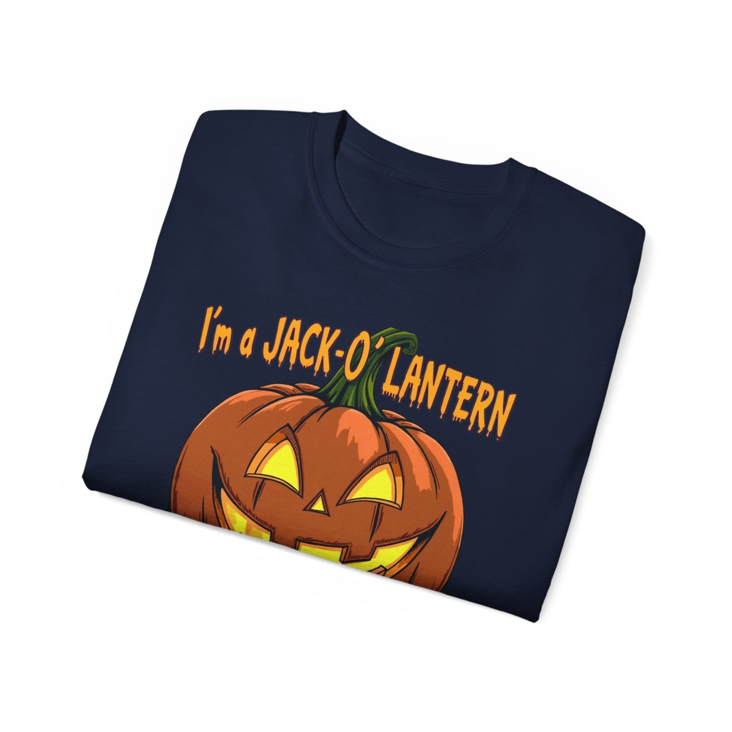 Halloween Jack-O'-Lantern Unisex Tee, Funny Costume Shirt, Spooky Festive Apparel, Halloween Party Gift, October Celebration Outfit