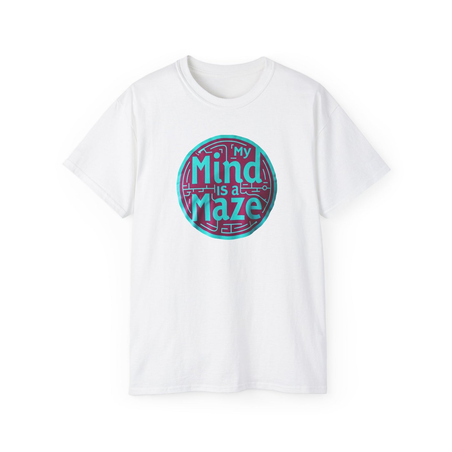 Mind is a Maze Unisex Ultra Cotton Tee - Creative and Thoughtful Shirt - Psychonaut Swag