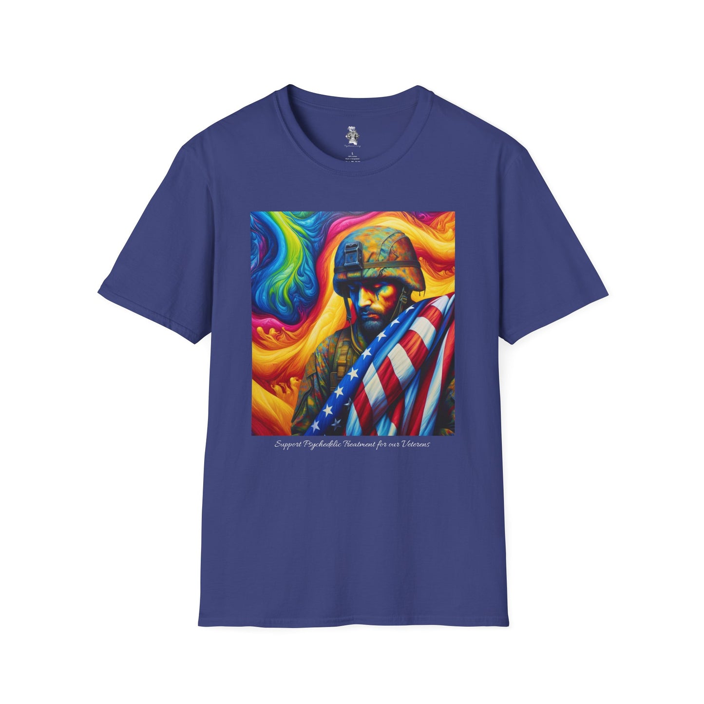 Support Psychedelic Research Awareness for Veterans T-Shirt - Psychonaut Swag
