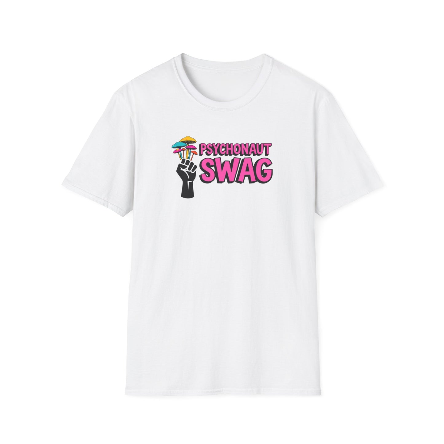 Fistful of Shrooms, Pyschonaut Swag Staple, Psychedelic Graphic T-Shirt, Humor Apparel for Psychedelic Lovers, Perfect for Festivals, Casual Wear, Gift for Friends - Psychonaut Swag