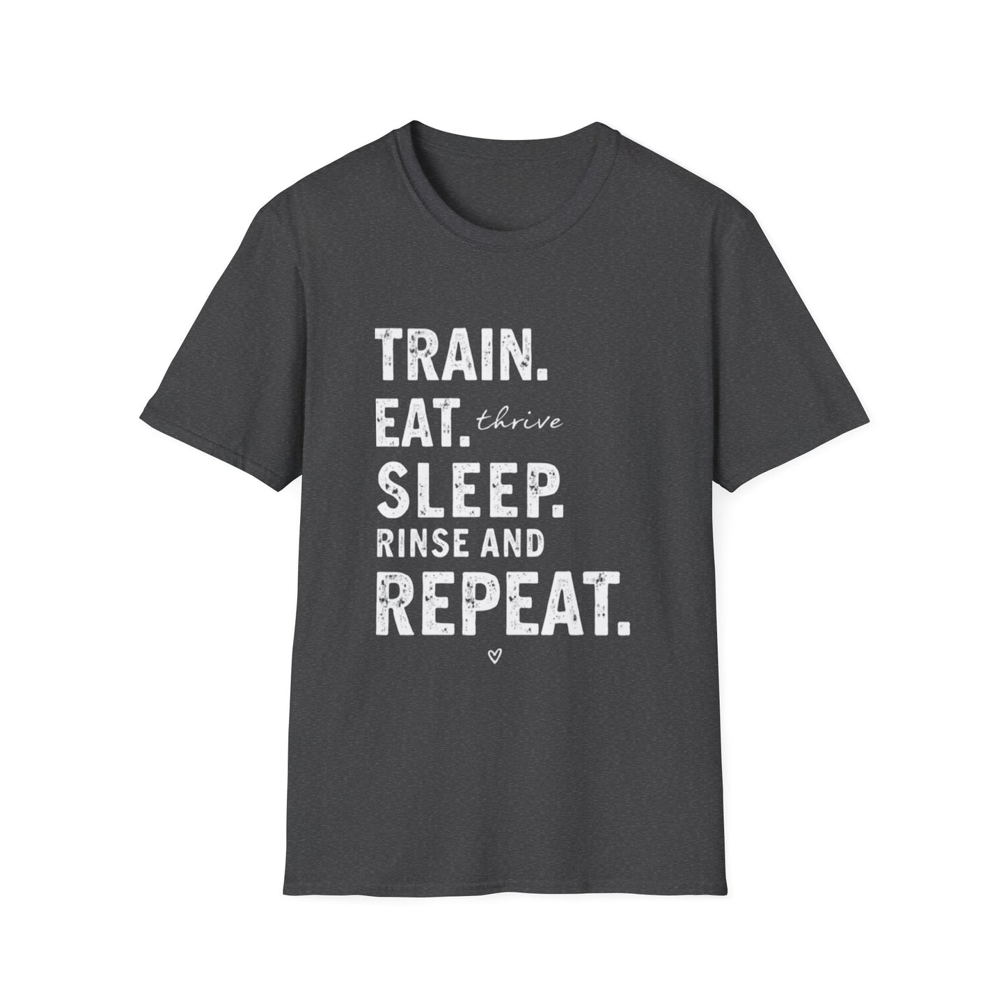 Train Eat Sleep Repeat T-Shirt, Fitness Apparel, Gym Wear, Motivational Shirt, Casual Unisex Tee - Psychonaut Swag