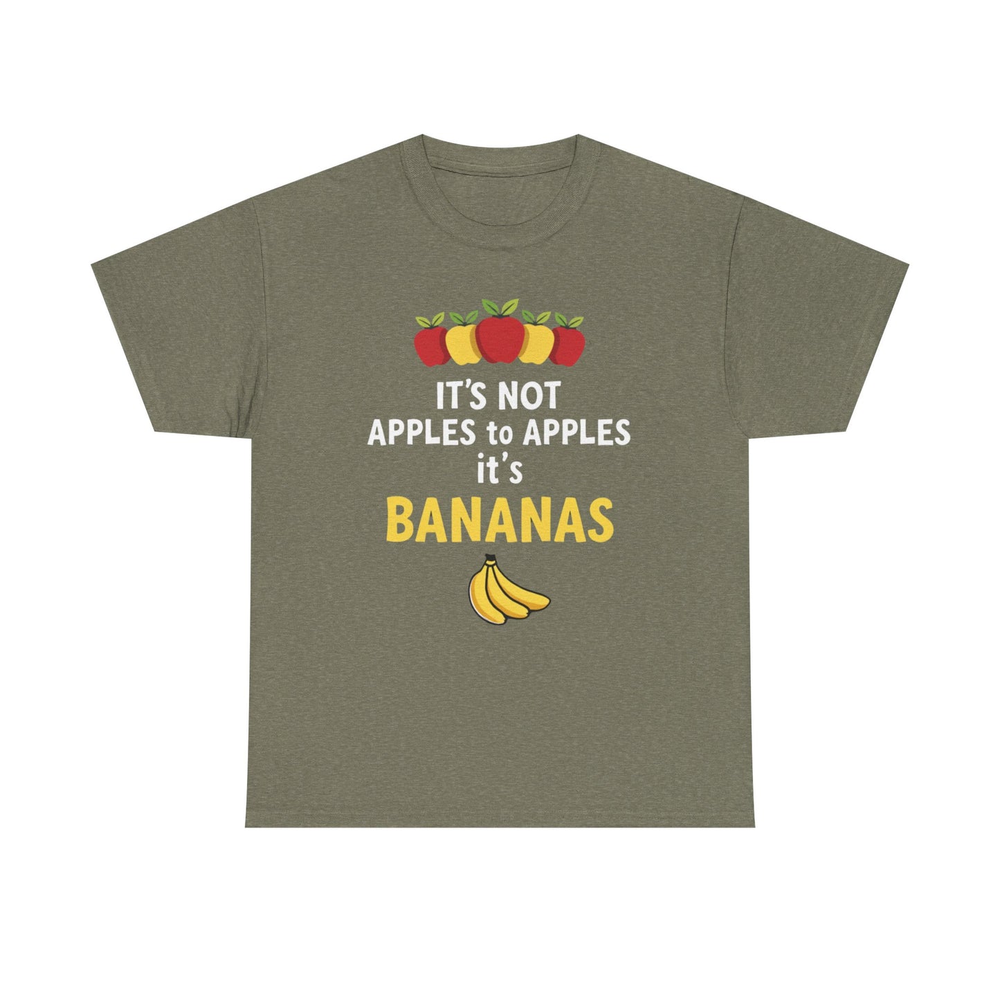 Funny Banana T-Shirt: It's Not Apples to Apples, Cute Graphic Tee for Food Lovers, Gift for Birthdays, Casual Wear, Humor Shirt - Psychonaut Swag