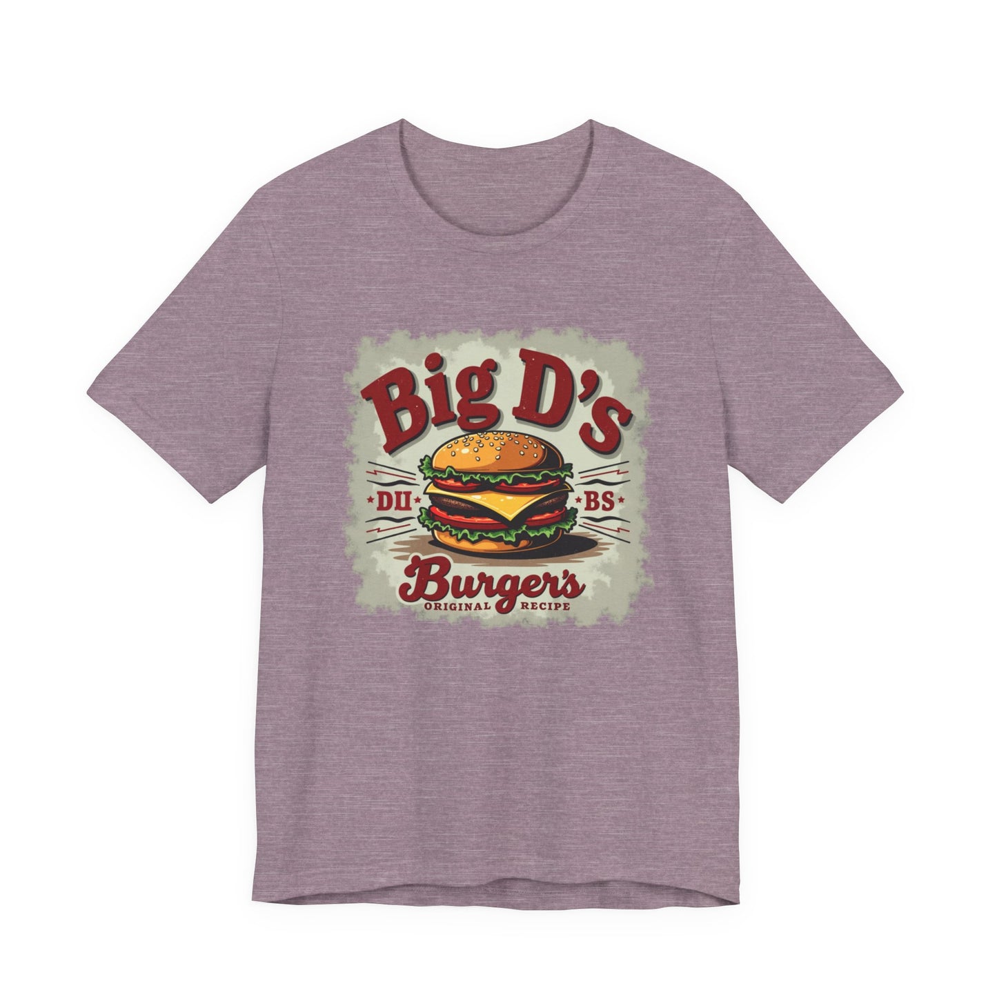 Big D's Burgers Unisex Jersey Tee - Fun Foodie Shirt, Casual Wear, Burger Lover Gift, Retro Fast Food T-Shirt, Summer BBQ Fashion