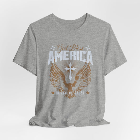 God Bless America Eagle T-Shirt — Patriotic Fourth of July Tee