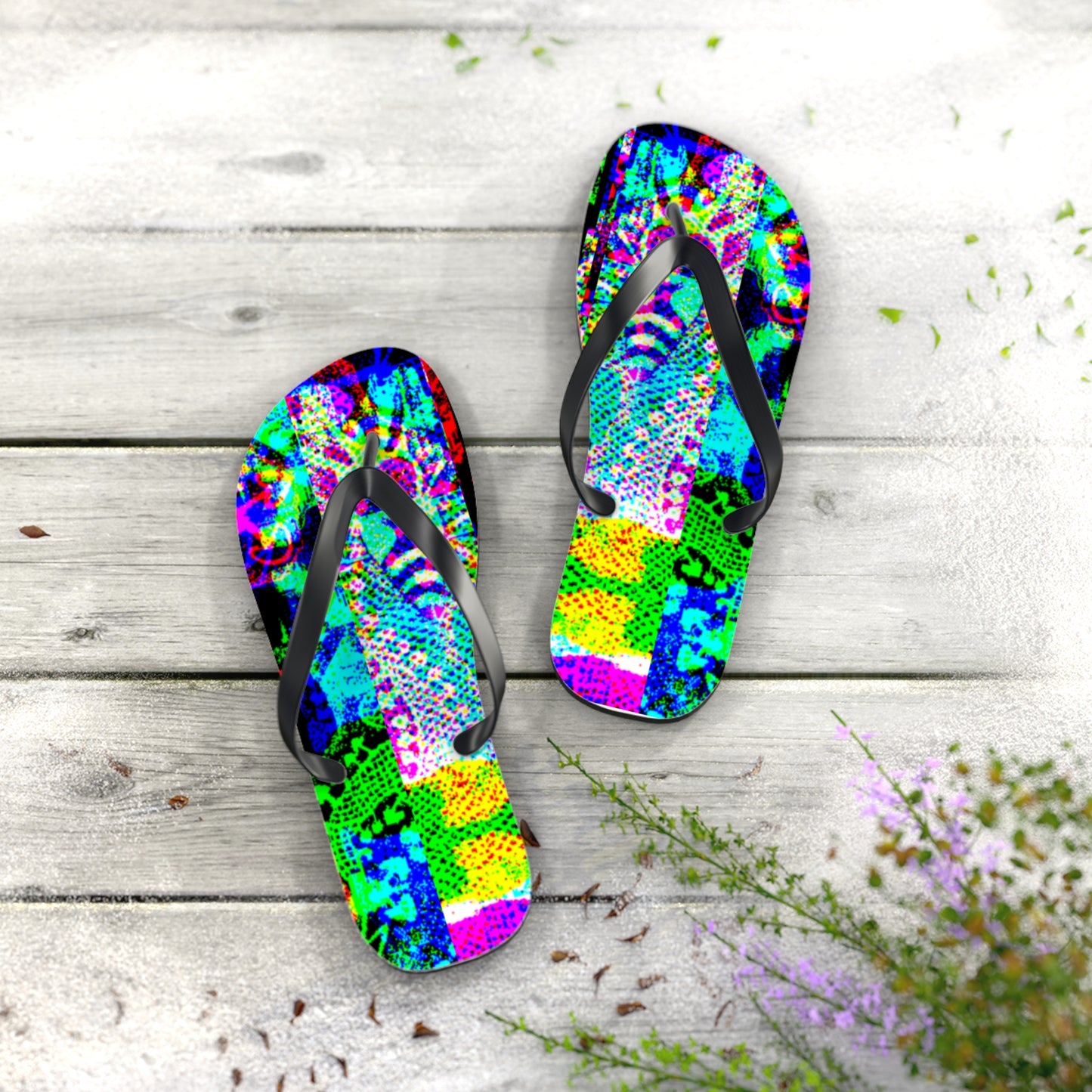 Bee Man, Wild Trip, Flip Flops - Psychonaut Swag