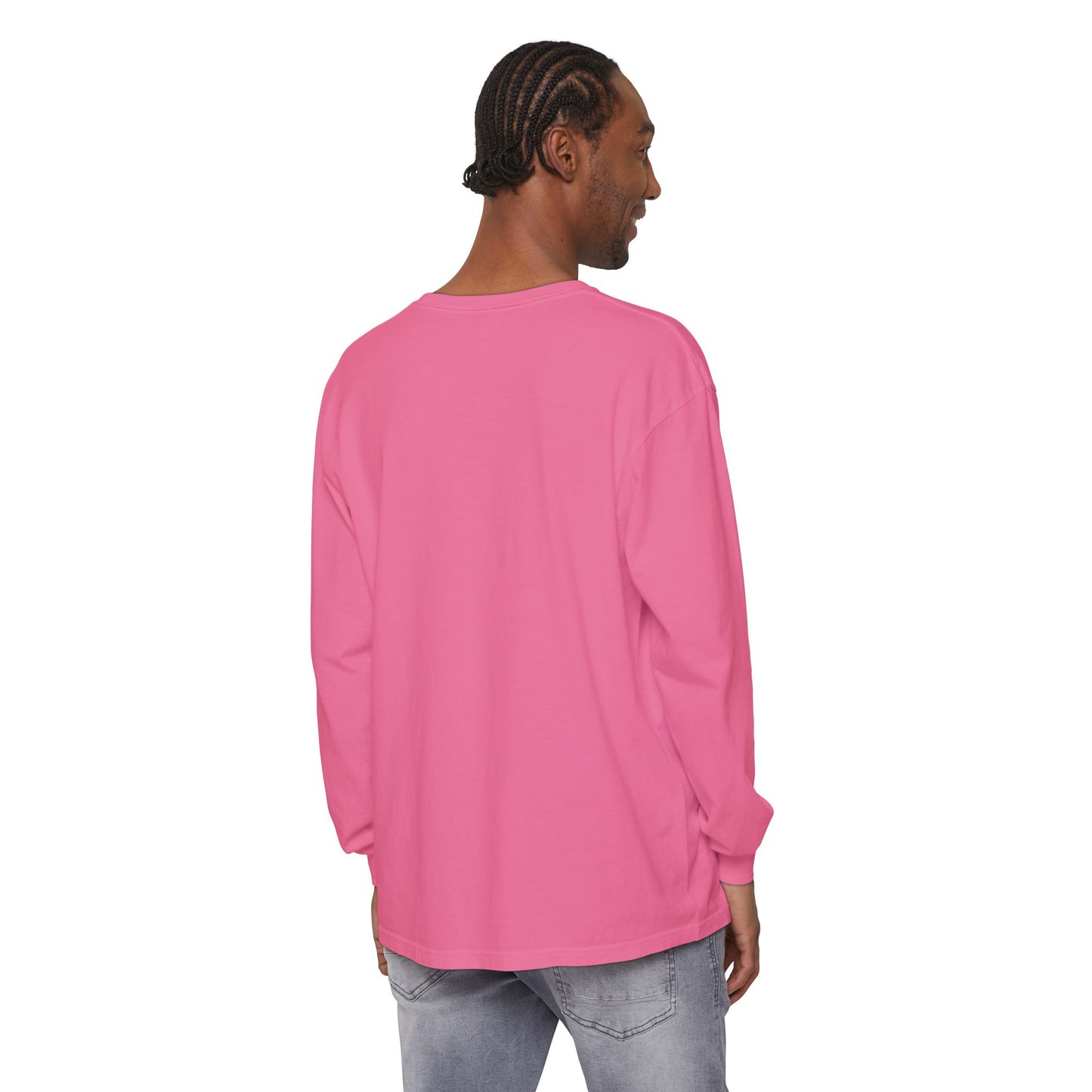 Sunset Dolphin Unisex Garment-dyed Long Sleeve T-Shirt - Psychonaut Swag