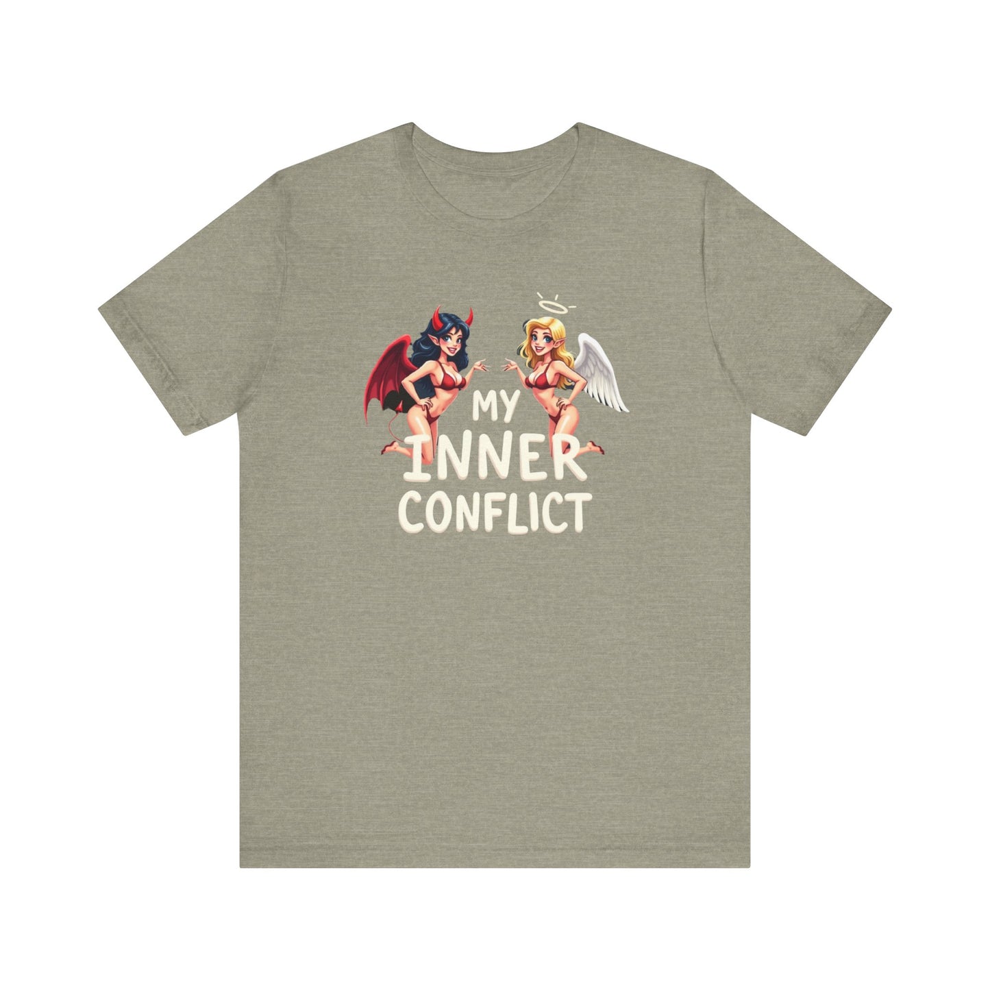 My Inner Conflict, Graphic Tee, Casual Wear, Halloween Gift, Unisex Shirt, Fashion Statement, Unique Style - Psychonaut Swag