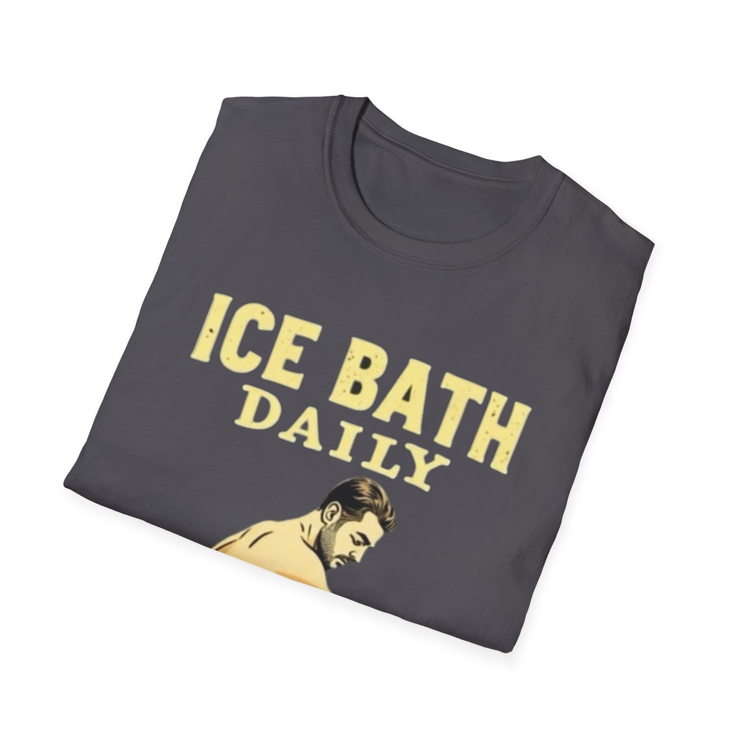 Ice Bath Daily Survivor Unisex Softstyle T-Shirt, Motivational Tee, Gift for Survival Enthusiasts, Fitness Apparel, Recovery Shirt - Psychonaut Swag