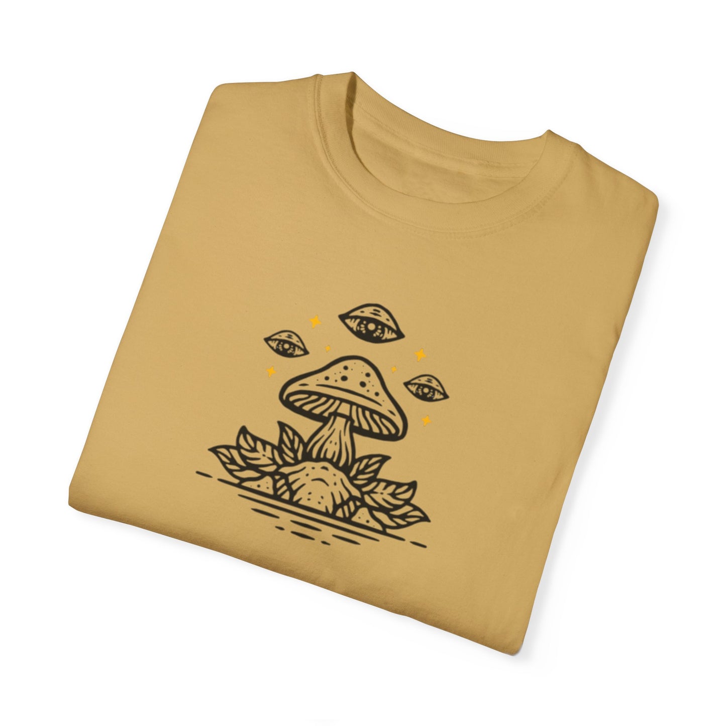 Mushroom pattern,Unisex Garment-Dyed T-shirt - Psychonaut Swag
