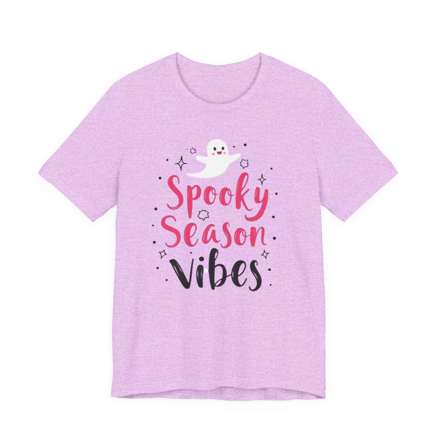Spooky Season Vibes Tee, Halloween T-Shirt, Unisex Ghost Shirt, Cute Fall Apparel, Casual Halloween Outfit, Halloween Gift