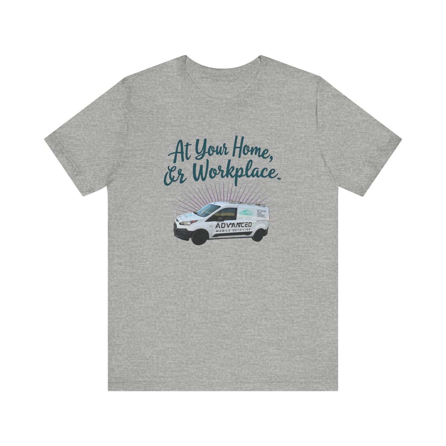 Advanced Mobile Detailing, At Your Home or Workplace Tee, Unisex Jersey T-Shirt Gift, Comfy Graphic Tee, Workwear Apparel, Casual Daily Wear