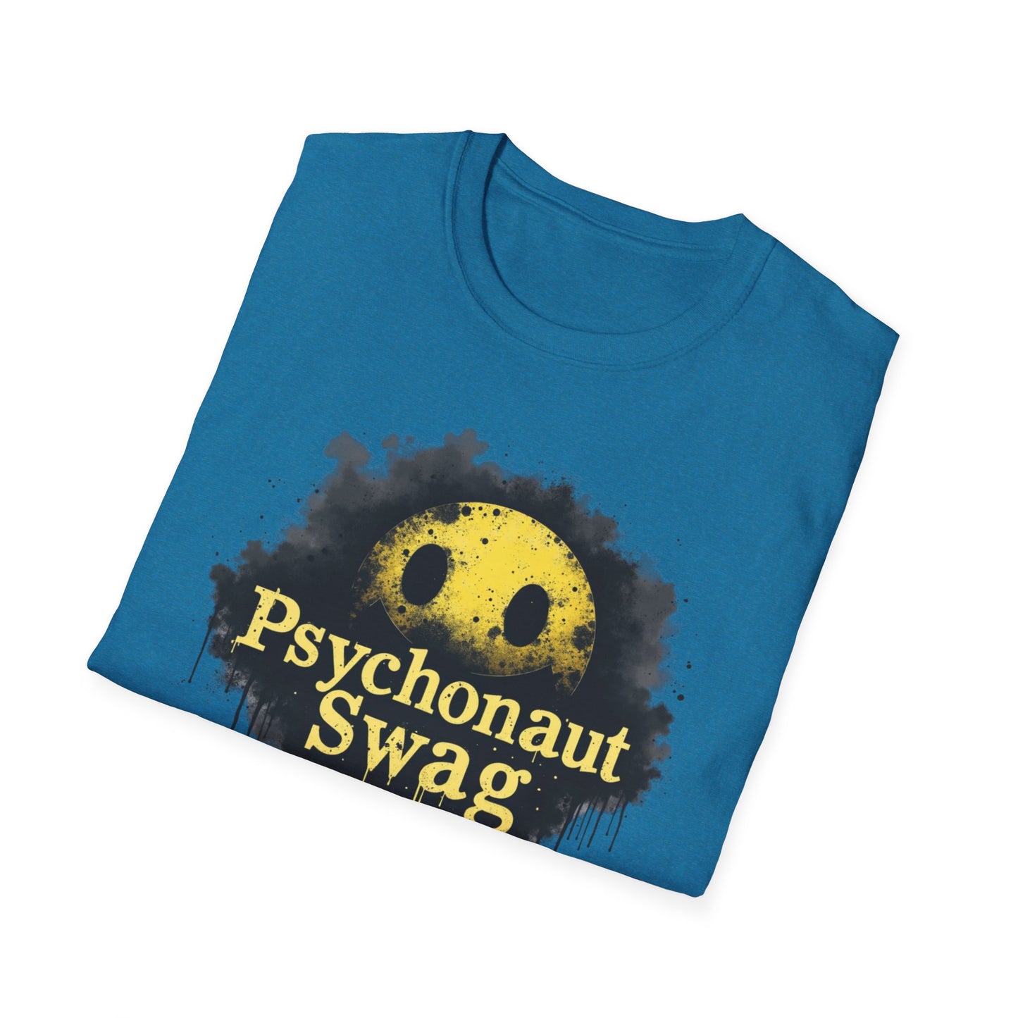 Psycho Smile, Pyschonaut Swag T-Shirt - Unisex Softstyle Tee, Casual Wear, Gift for Gamers, Festival Attire, Streetwear Fashion