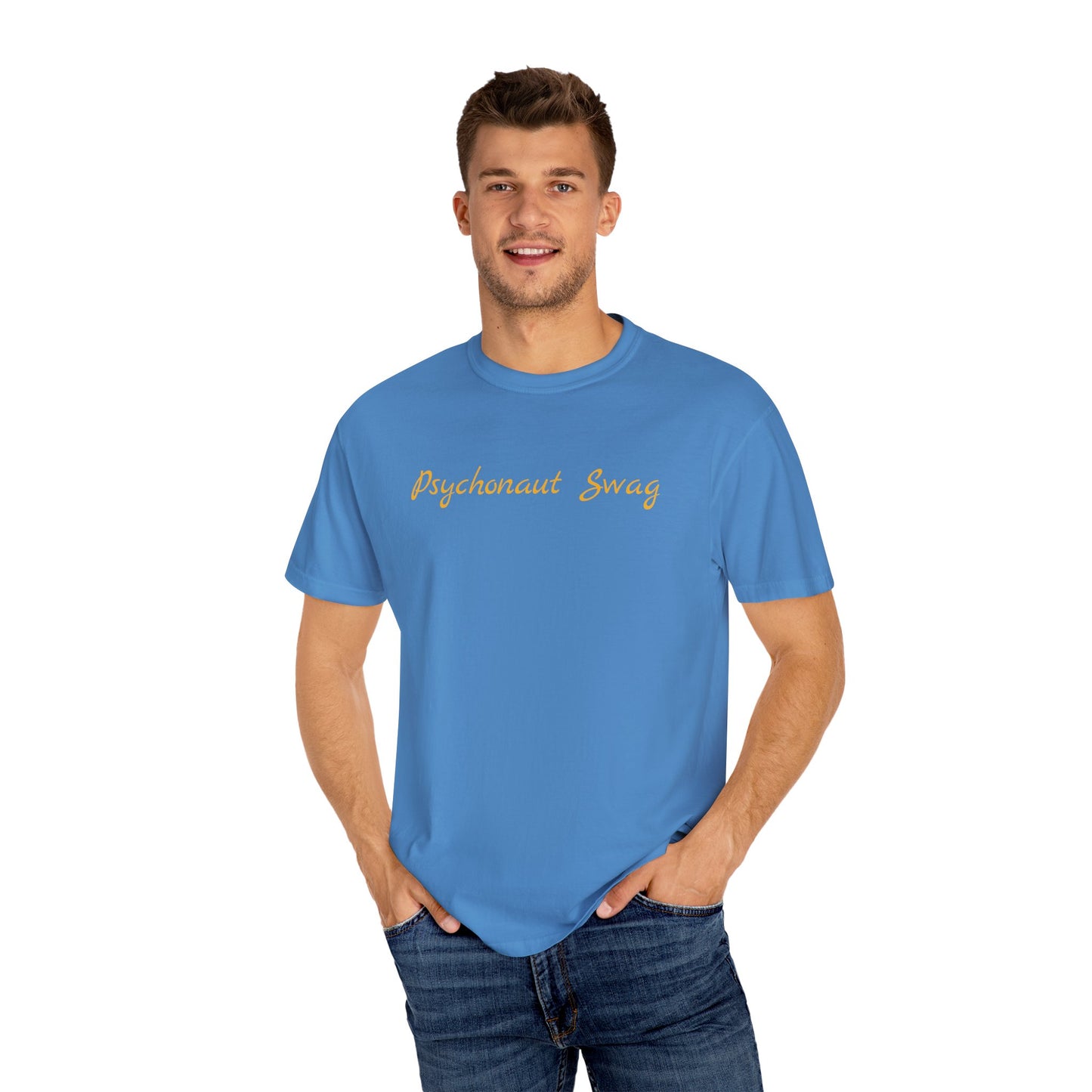 Psychonaut Staple, Chimp in Space Unisex Garment-Dyed T-shirt - Psychonaut Swag