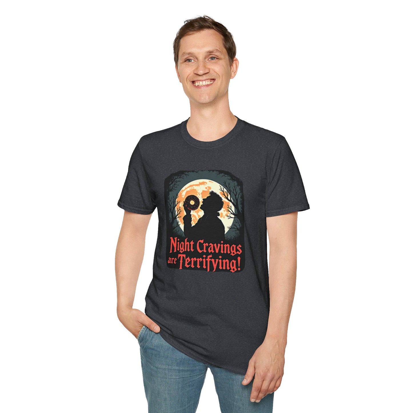 Night Cravings T-Shirt, Halloween Tee, Spooky Gift, Autumn Style, Horror Lovers Apparel, Graphic Shirt