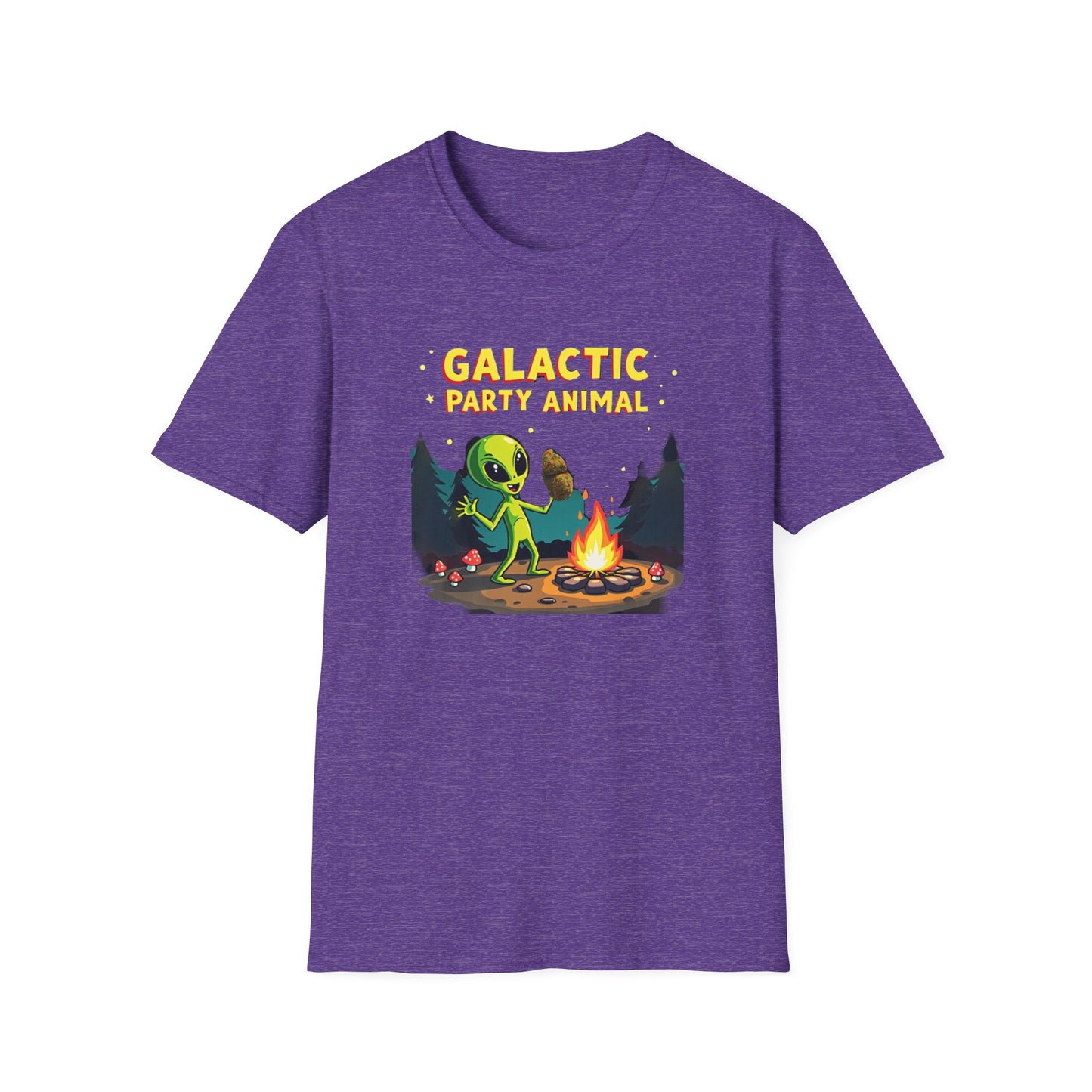 Galactic Party Animal T-Shirt - Unisex Softstyle Tee for Fun Gatherings - Psychonaut Swag
