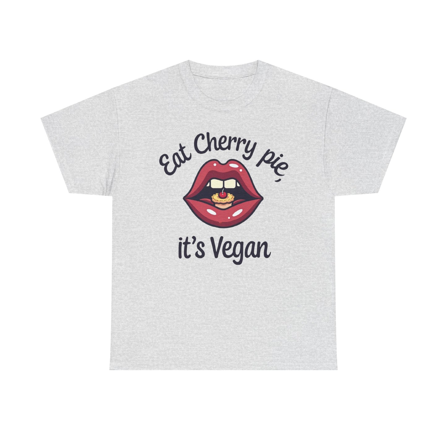 Vegan Cherry Pie Graphic Tee for Food Lovers - Psychonaut Swag