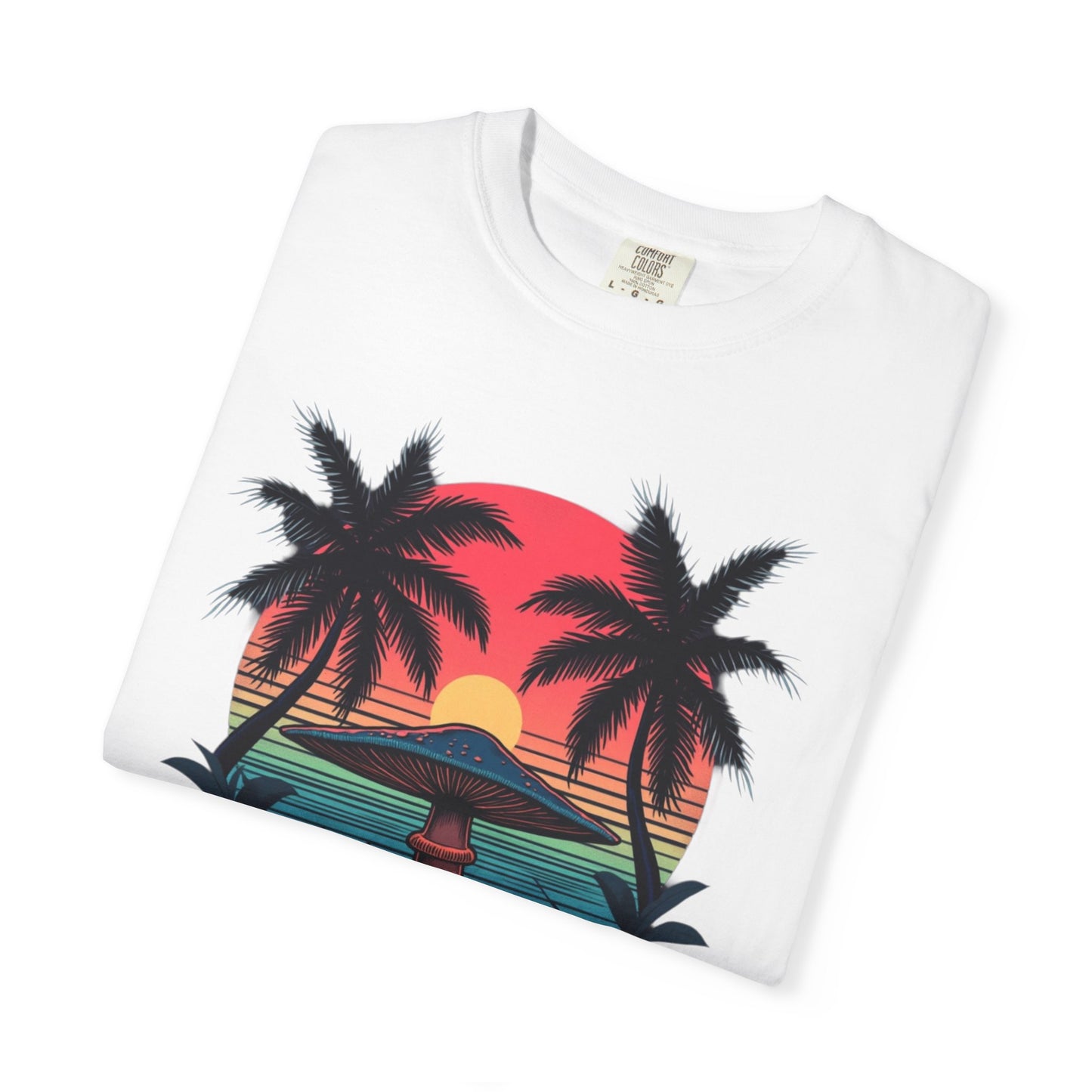 Miami Vibes, T-Shirt with Tropical Vibes Design, Summer Apparel, Beachwear, Gift for Vacation Lovers, Relaxed Style - Psychonaut Swag
