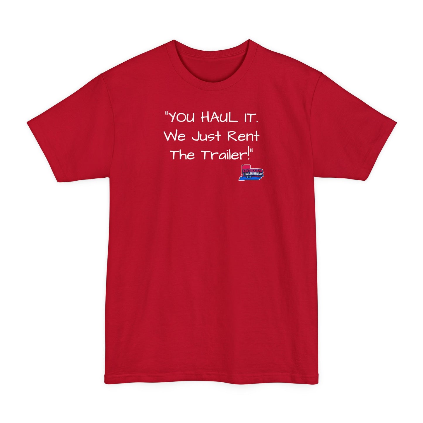 Tall mock1, Kentuckiana small biz swag, T-Shirt | Casual Souvenir Tee, Road Trip Gear, Gift for Trailer Owners, Fun Outdoor Wear, Unisex Apparel