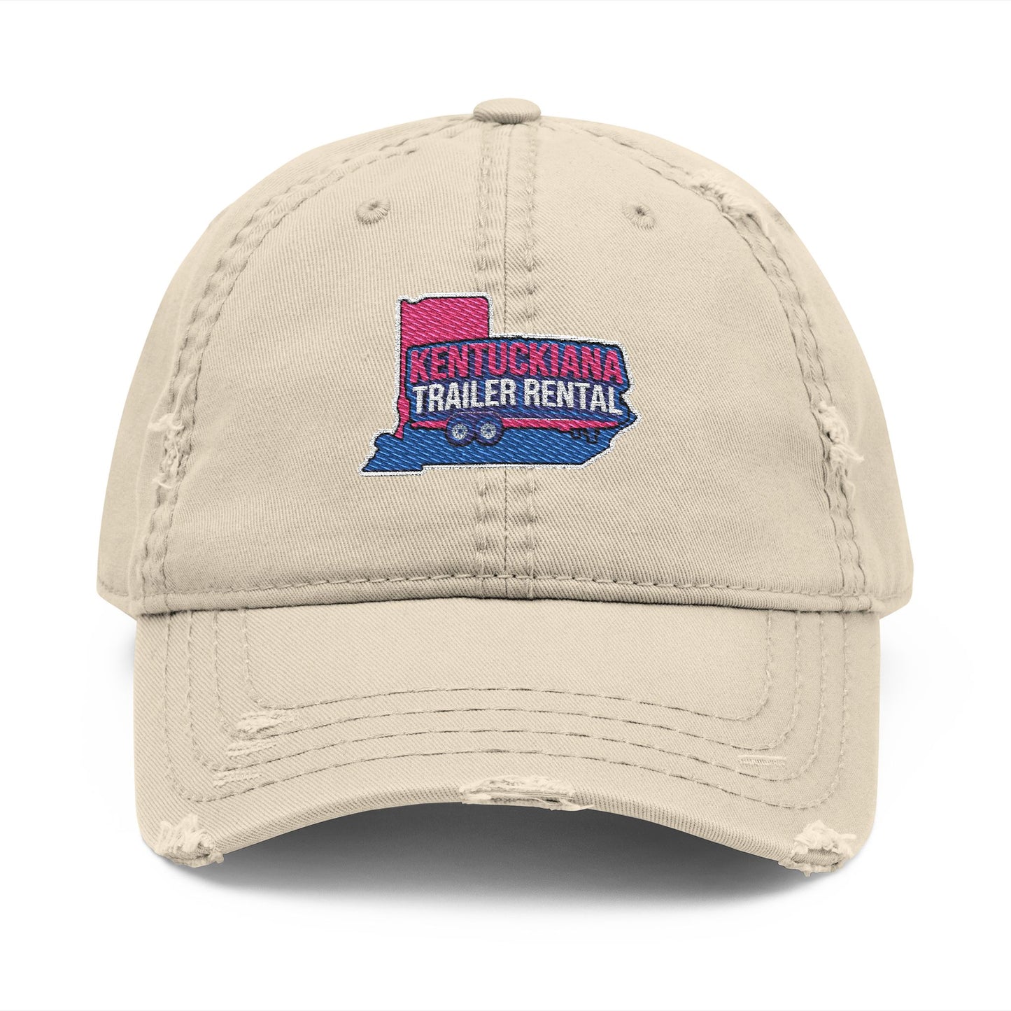 Kentuckiana Distressed Embroidered Dad Hat, Casual Hat for Adventure Lovers, Gift for Father's Day, Summer Style Cap, Vintage Dad Hat